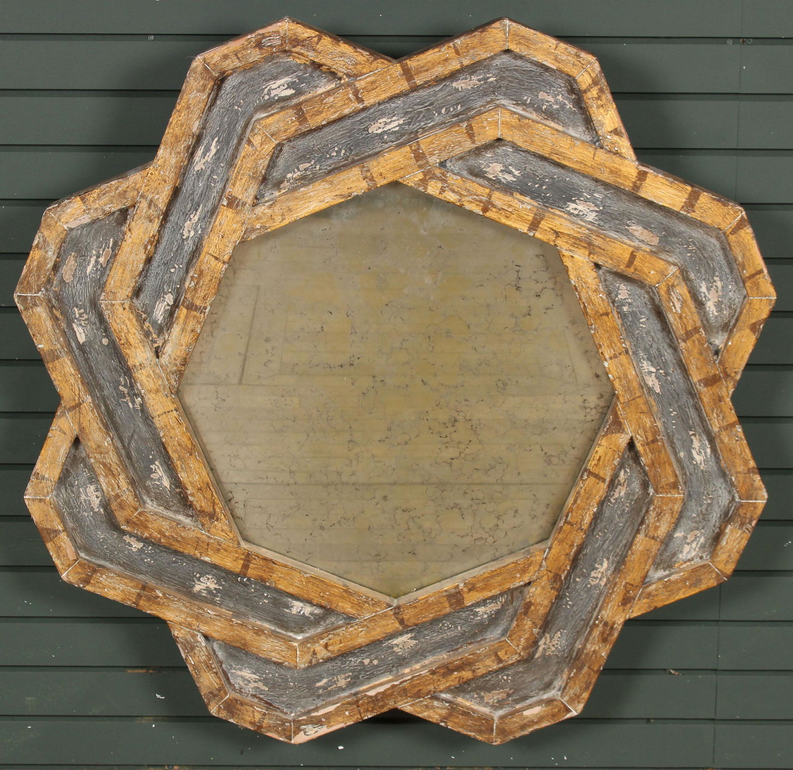 Gilt Wood and Paint Decorated Mirror (1 of 5)