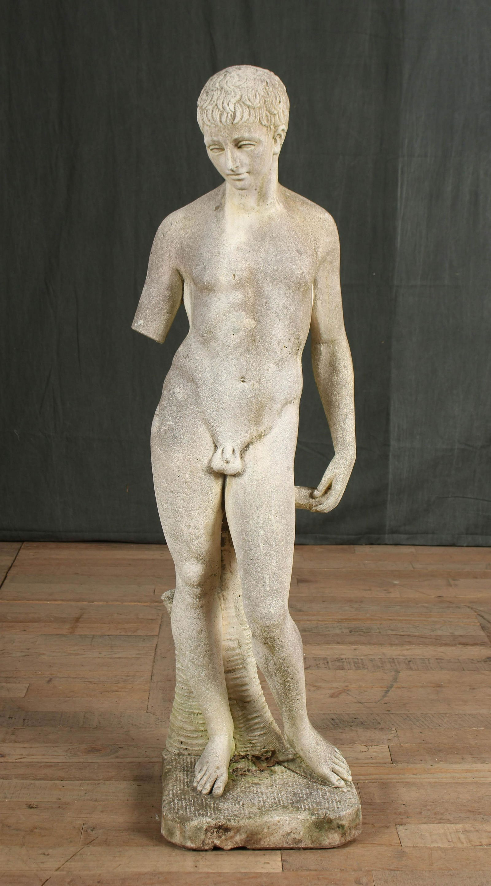 Vintage Carved Stone Sculpture of David (1 of 13)