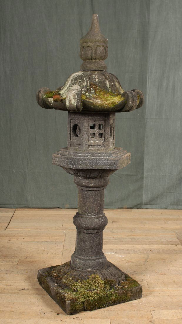 Japanese Carved Stone Garden Lantern (1 of 7)