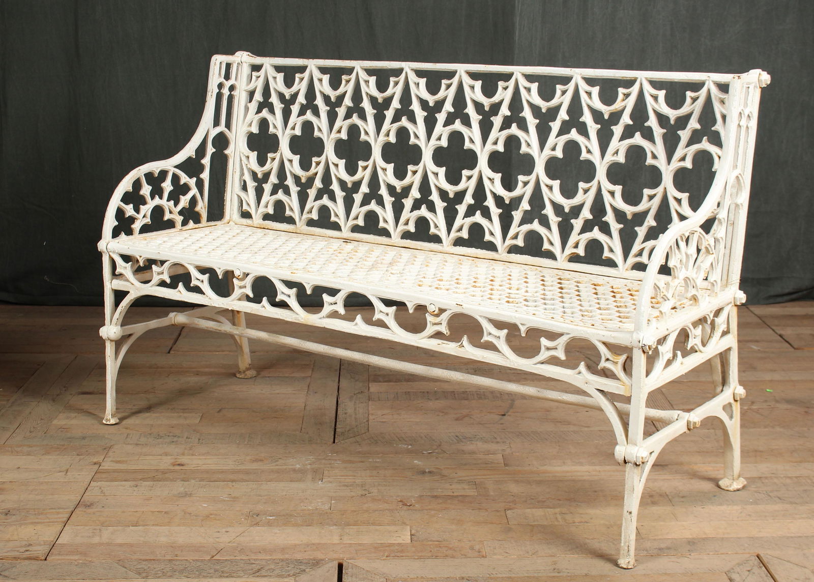 Gothic Style Cast Iron Garden Bench (1 of 5)