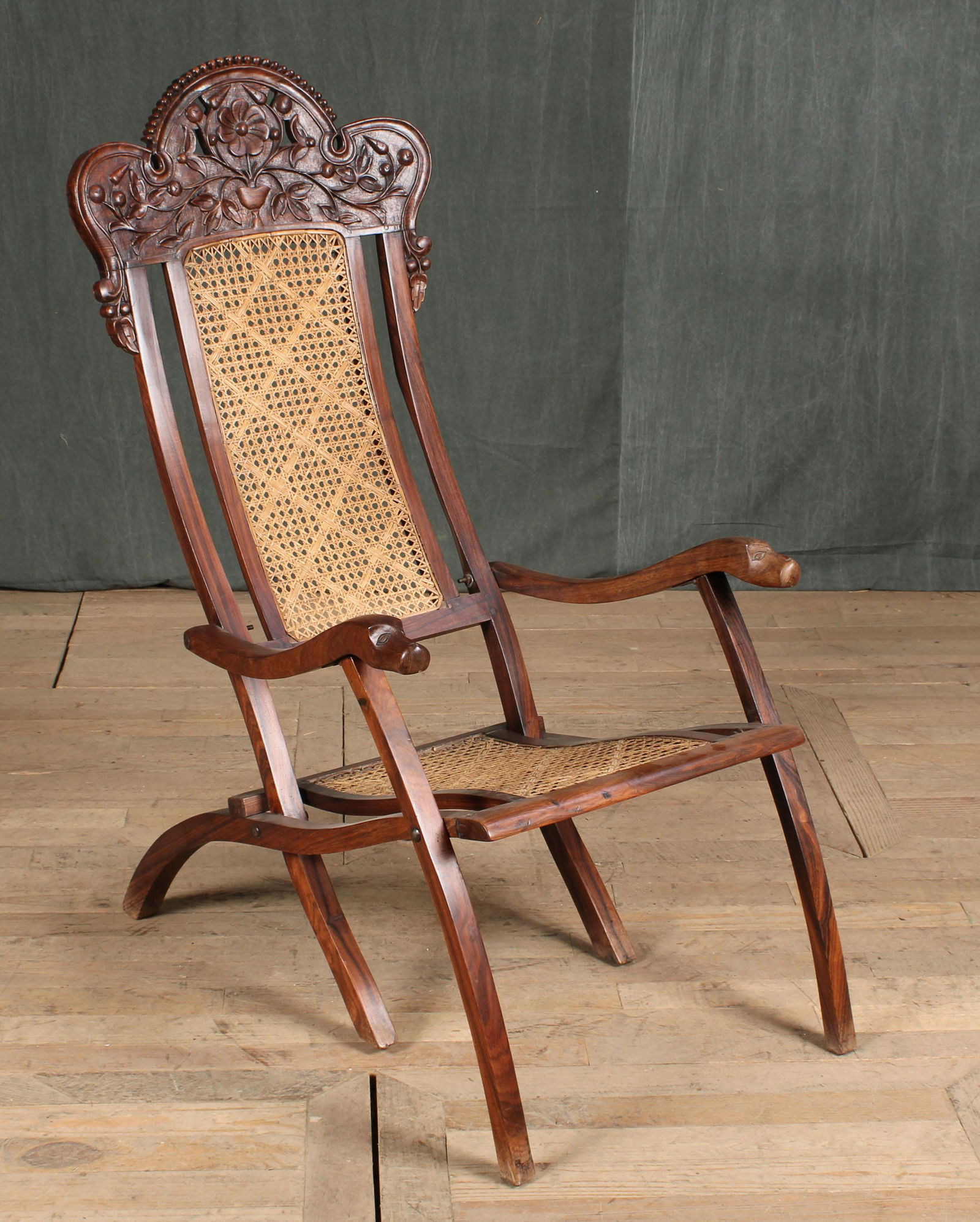 Antique Folding Campaign Chair (1 of 8)