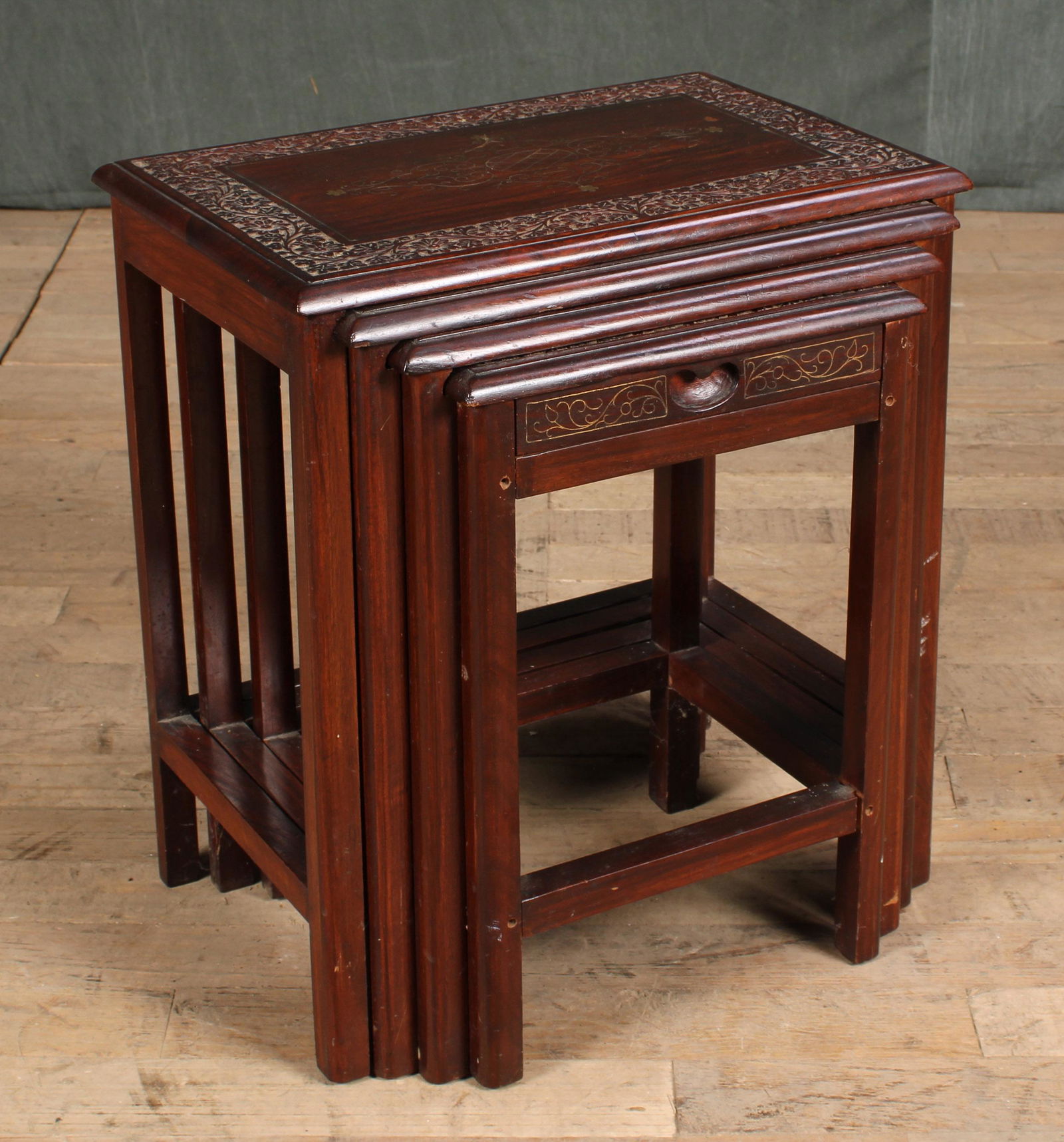 Brass Inlay Nesting Tables (1 of 8)