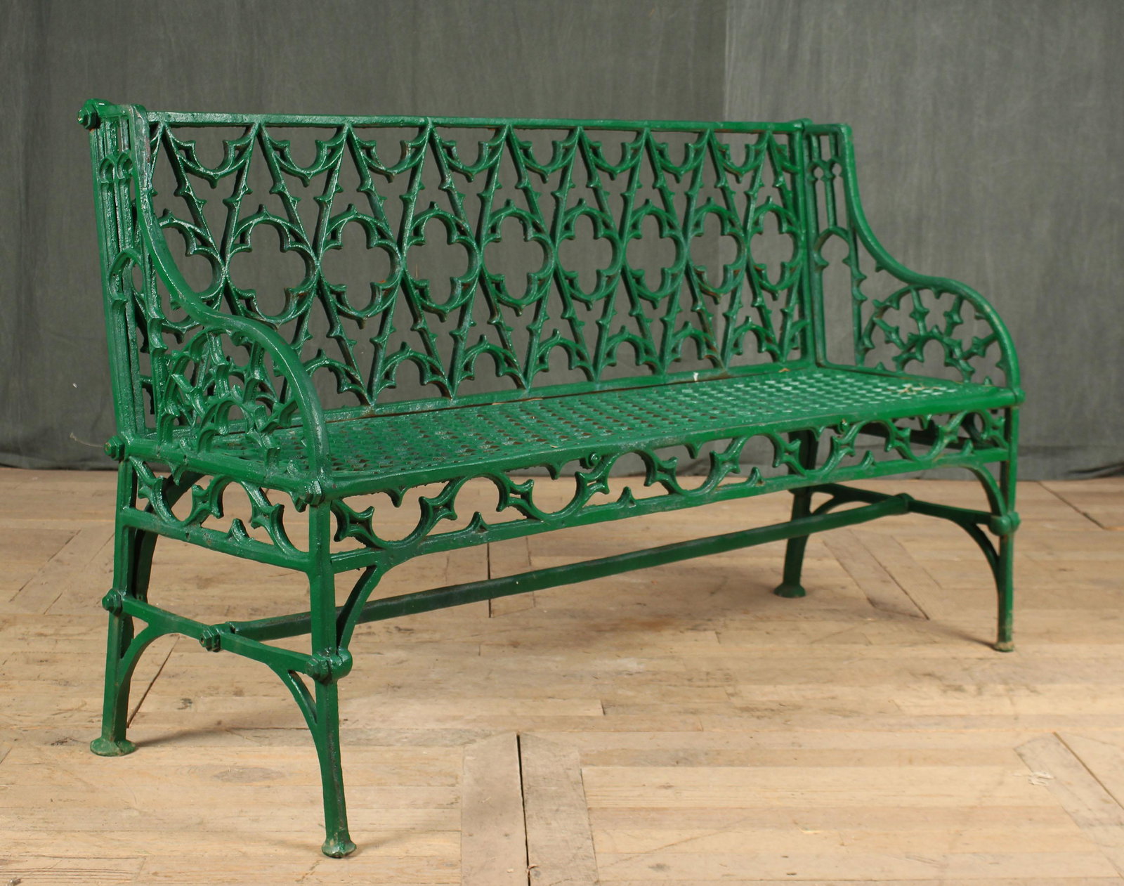 Gothic Style Cast Iron Garden Bench (1 of 7)