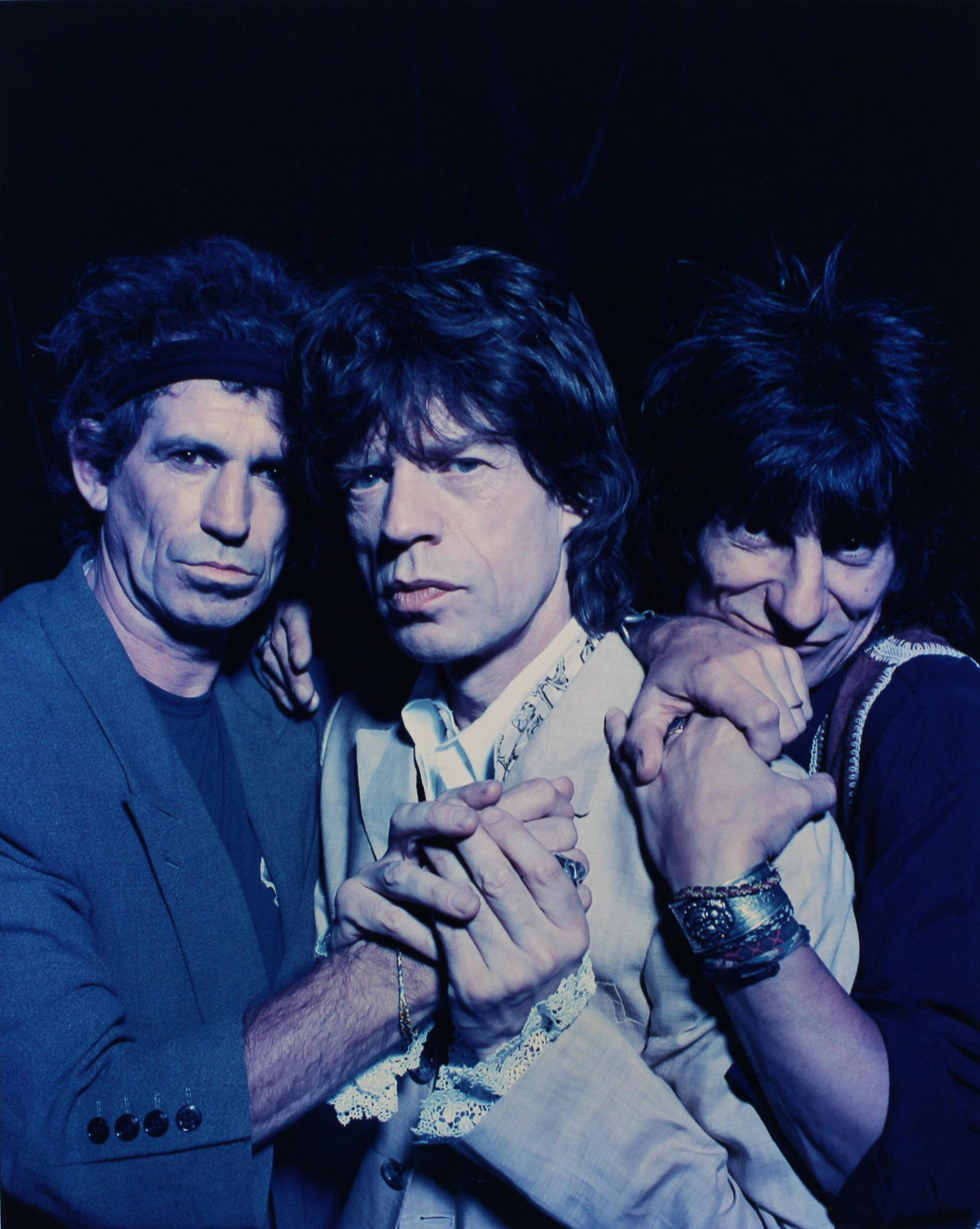 Richards, Jagger, & Wood, The Blue Series (1 of 2)