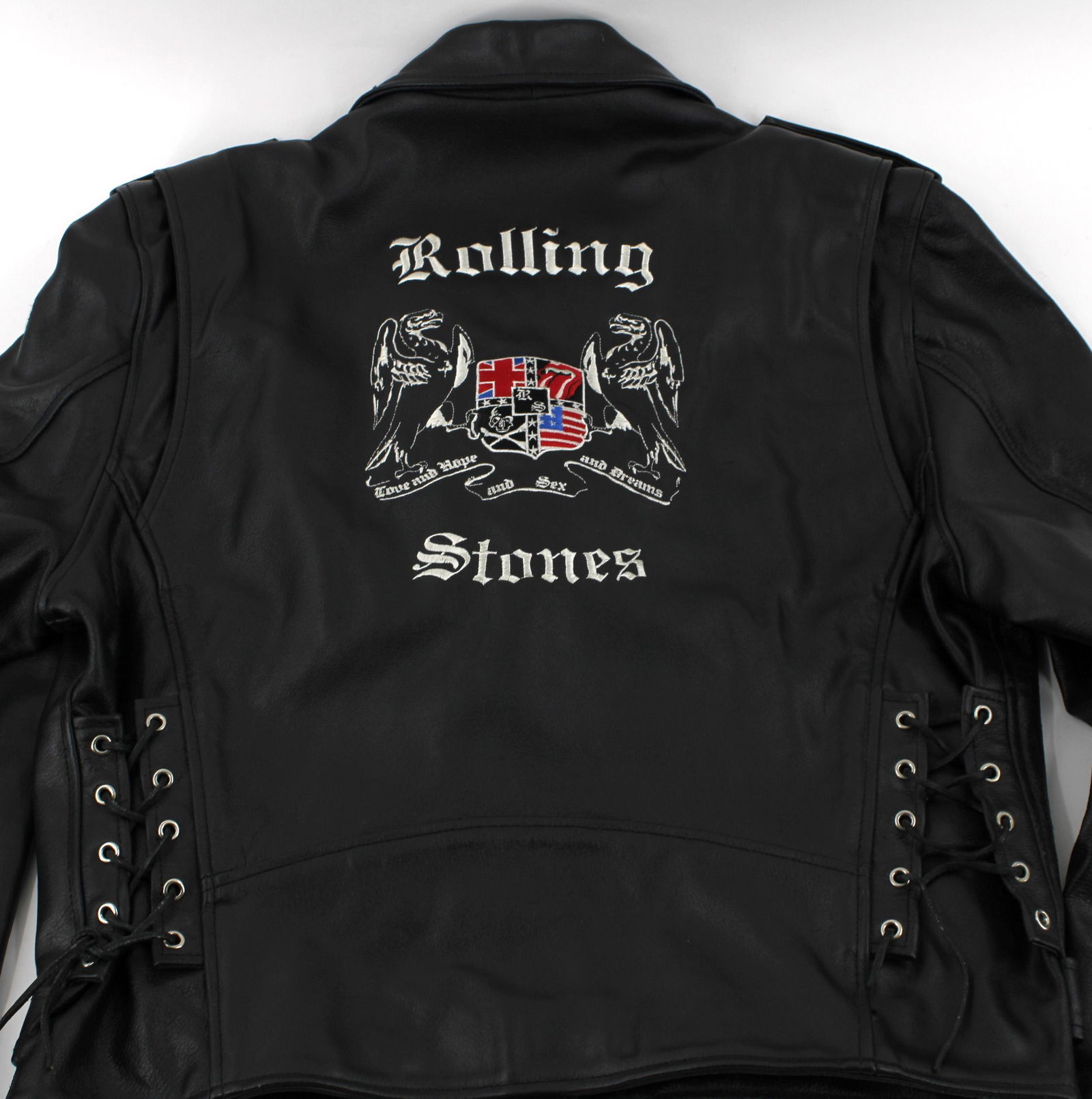 Rolling Stones Custom Leather Biker Jacket (1 of 5)