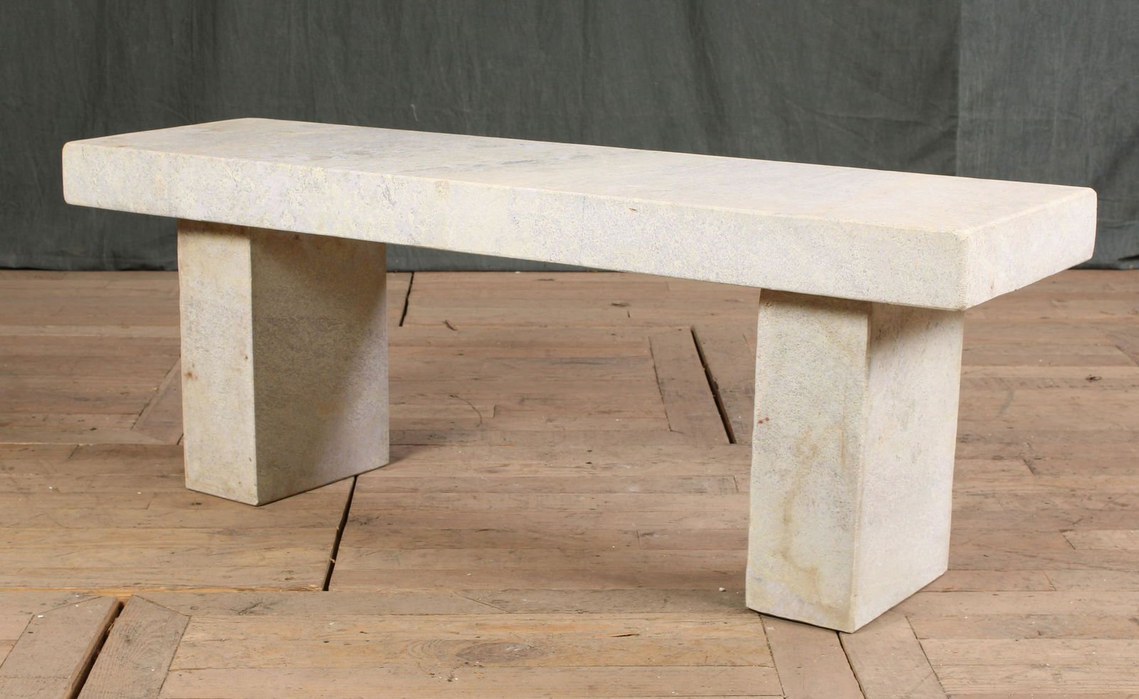 Modernist Marble Garden Bench (1 of 5)