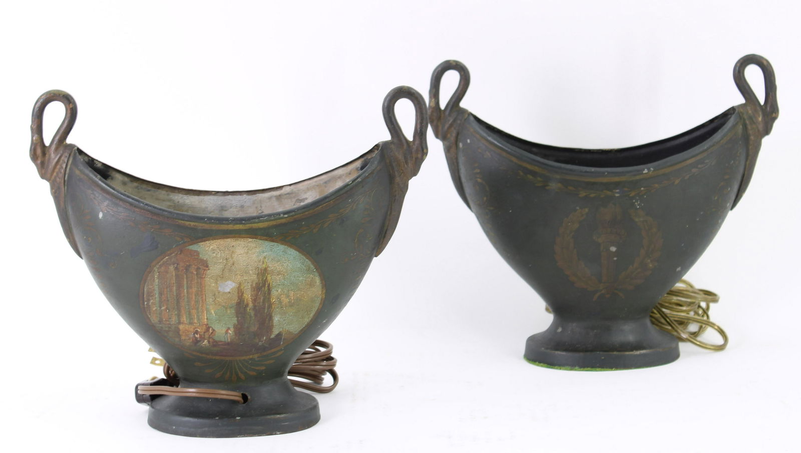 19th Century Tole Peinte Table Lamps (1 of 5)