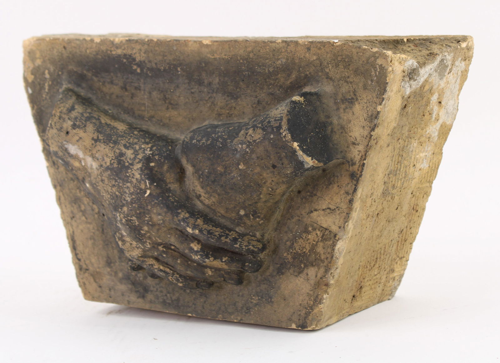 19th C Terracotta Clasped Hands Corbel (1 of 5)