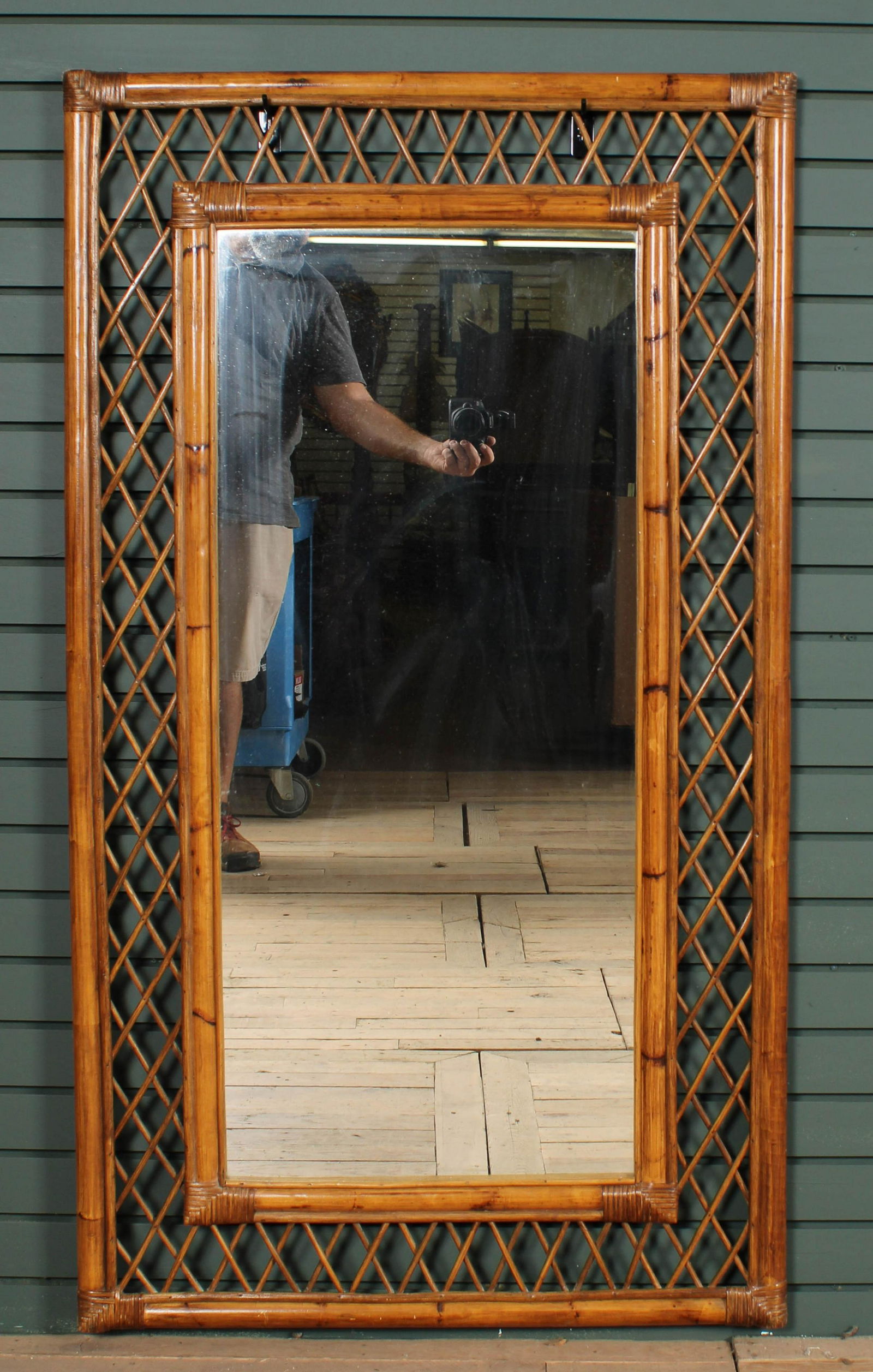 Vintage Rattan Mirror (1 of 6)