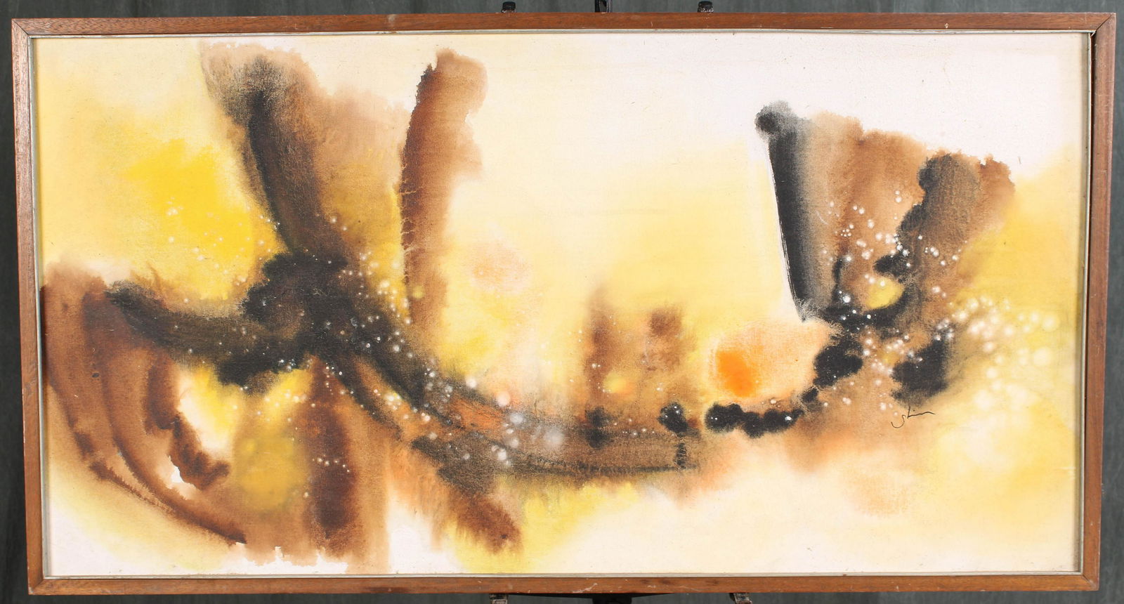 Post Modernist Abstract Painting, Signed Illegibly (1 of 6)