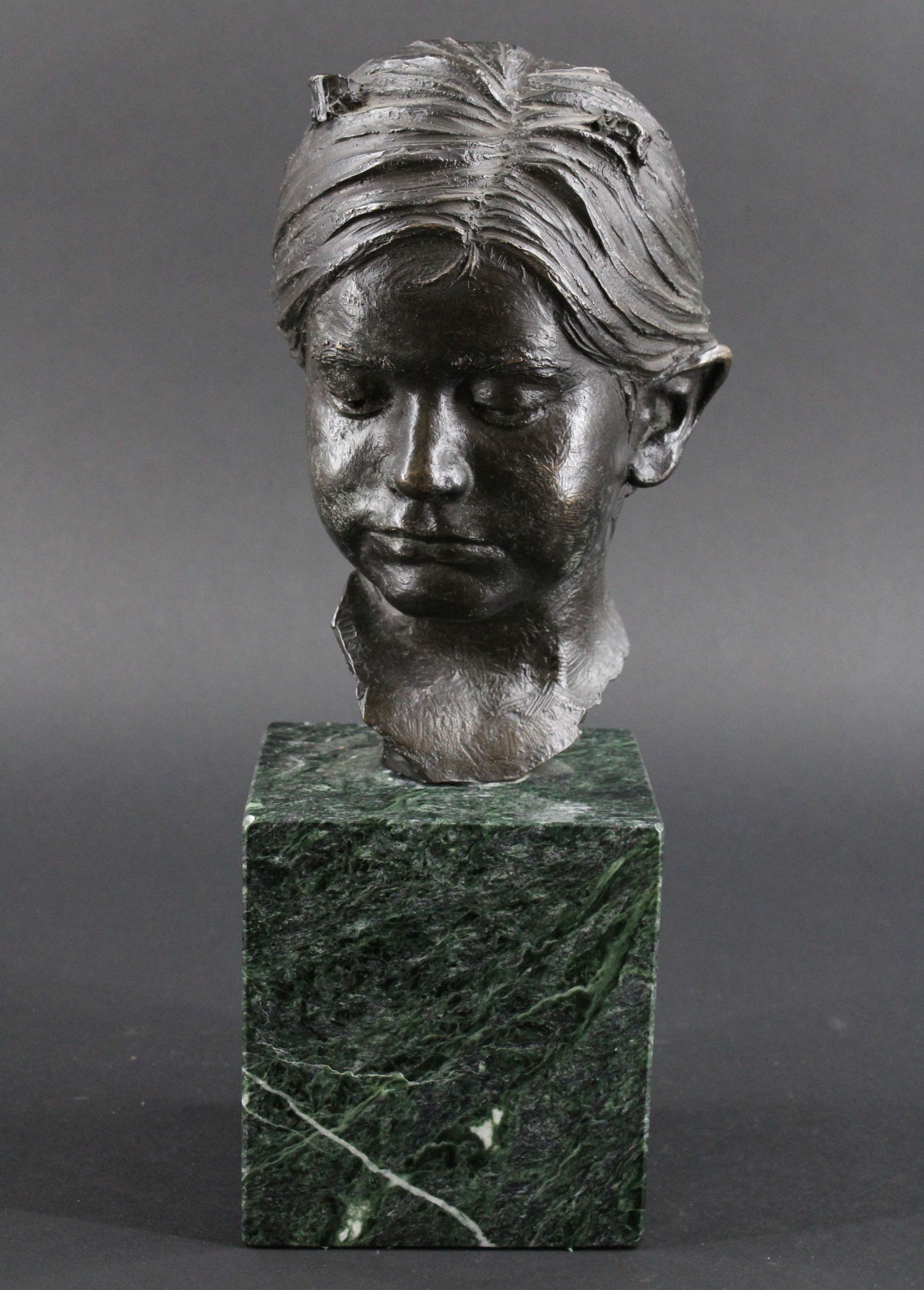 J. Houser, Bronze Faun Portrait Bust (1 of 8)