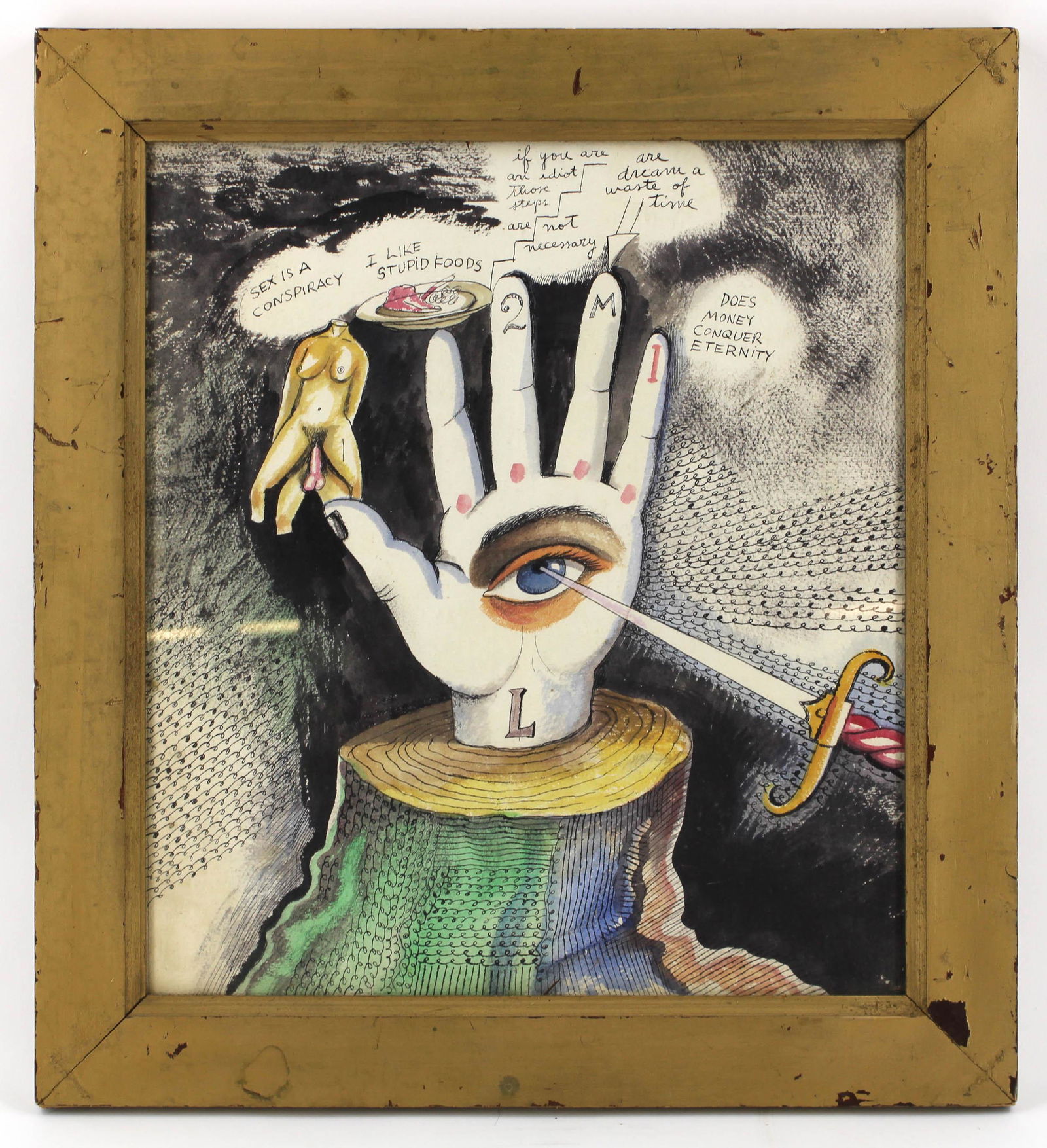 Antonio Romano, Primitive Folk Art Style Drawing (1 of 3)