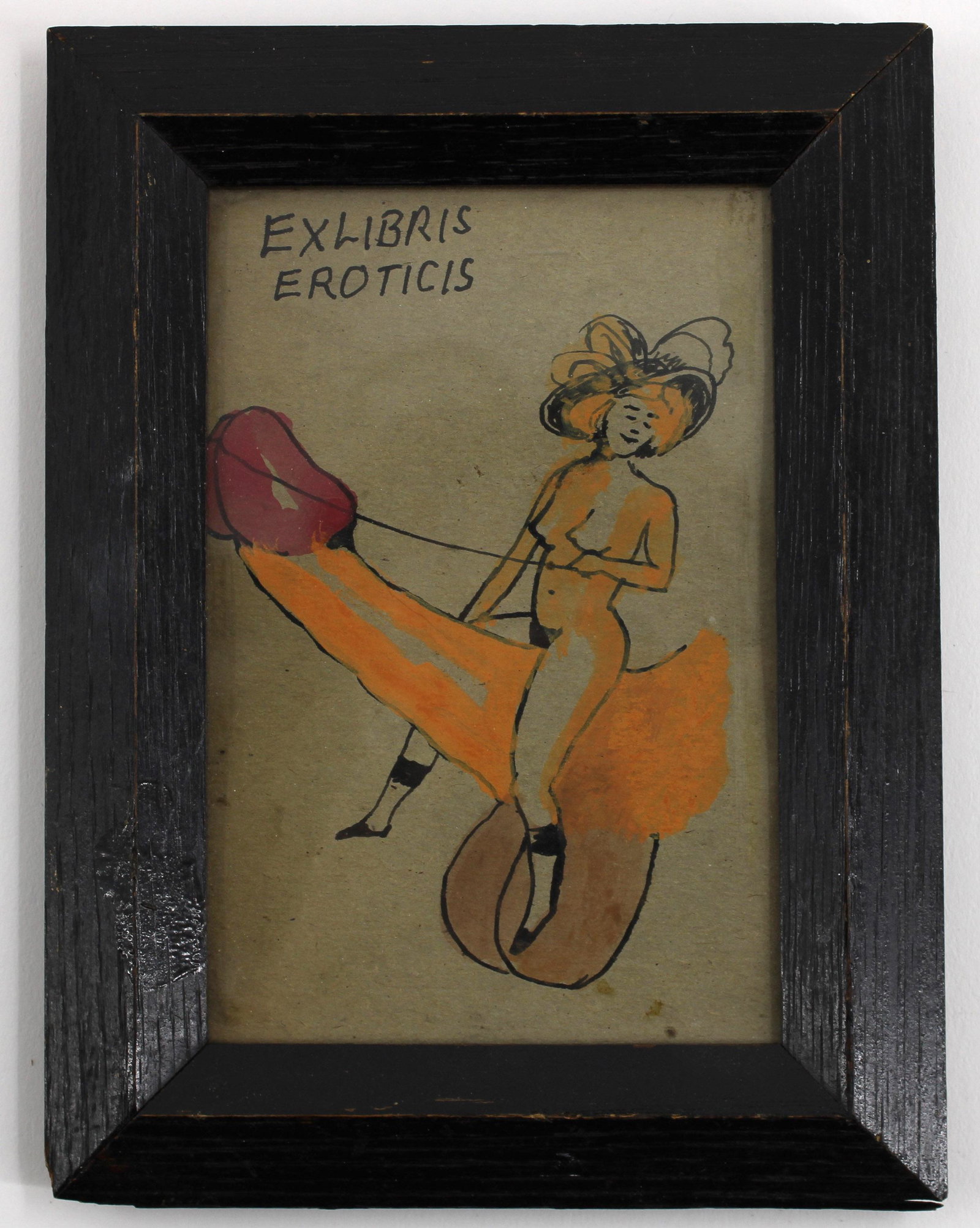 Antonio Romano Erotic Caricature Drawing: Antonio Romano (Italian/American, B. 1953)size: 7.5"T x 5.75"W