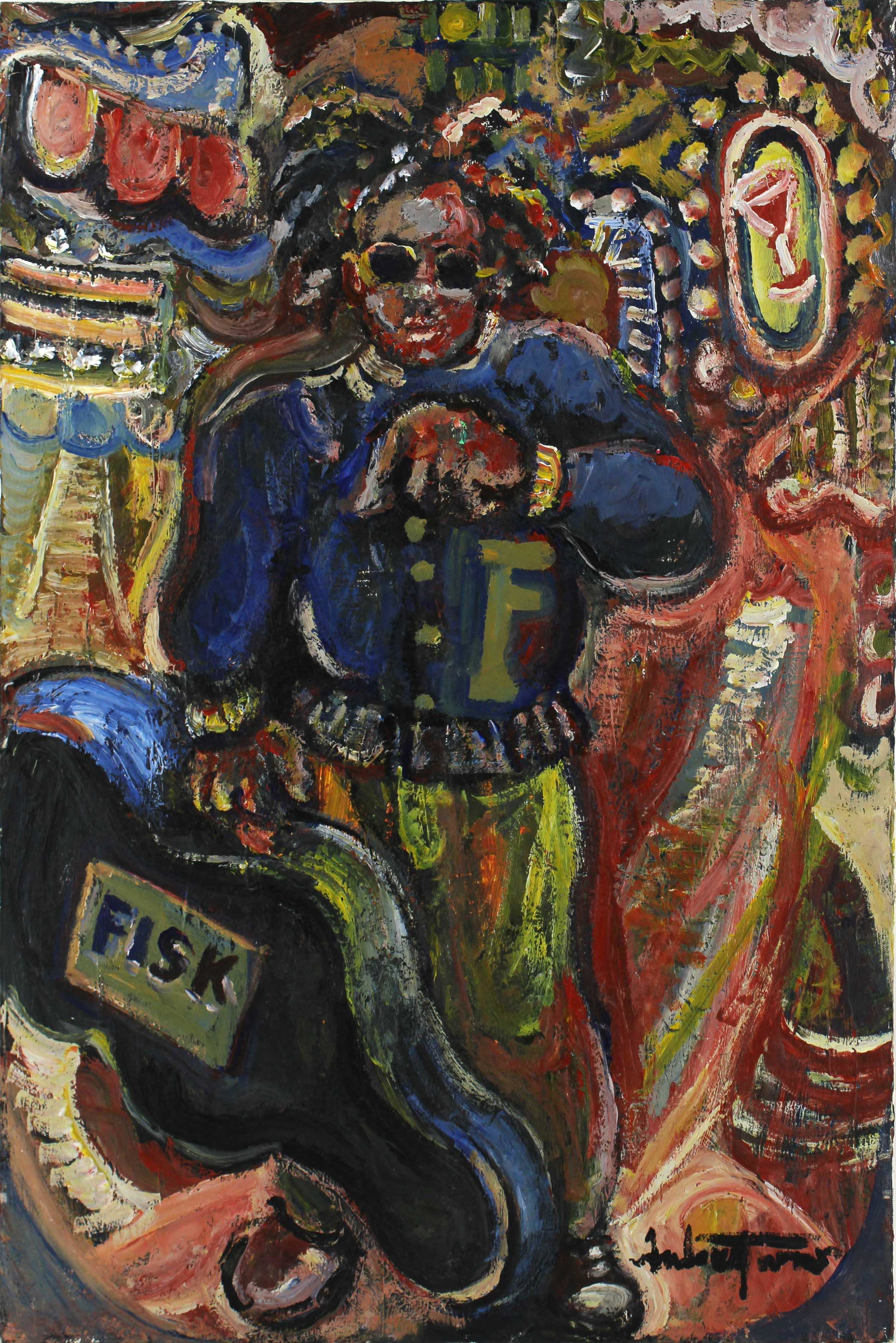 Andrew Turner (20th C, Pennsylvania) Painting: Andrew Turner (20th C, Pennsylvania) Painting. OOC Size: 36"T x 24"L