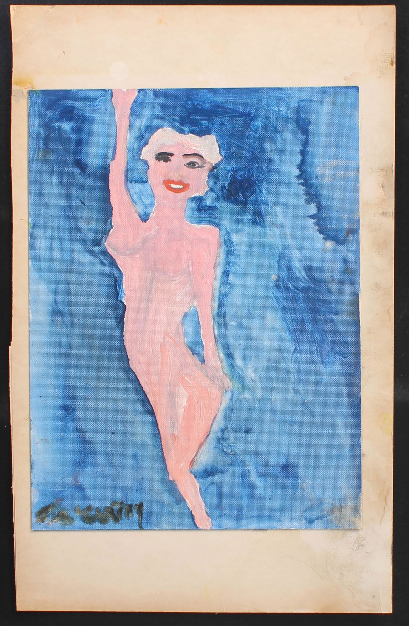 Justin McCarthy, TV Celebrity Portrait Painting: Justin McCarthy (20th C, Pennsylvania) Composition. Recognized as a prolific Outsider Artist, Justin McCarthy's work is widely recognized and appreciated. Size: 22" H x 14" W sheetProvenance: From the