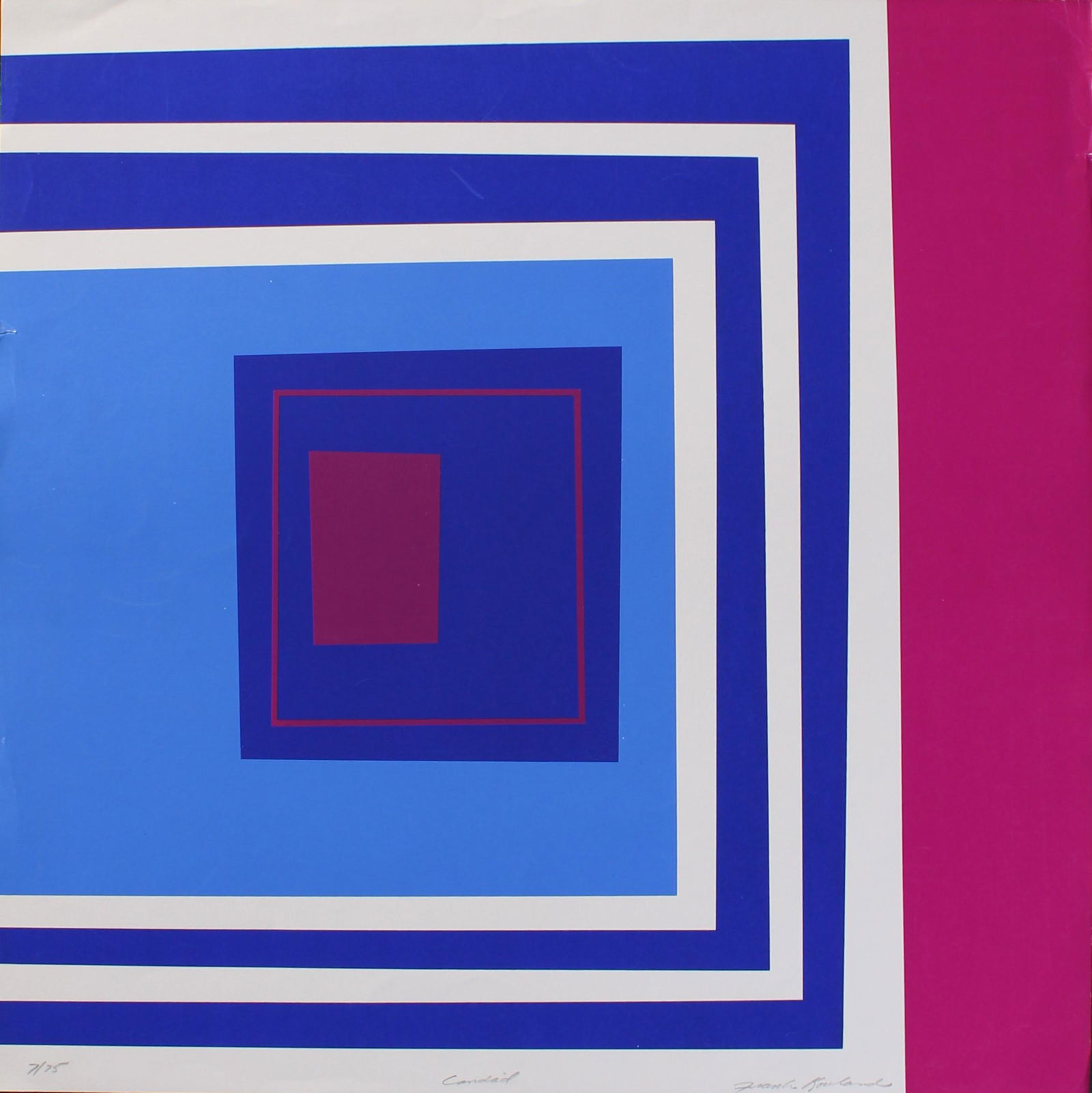 Vintage Op Art Print, Signed (1 of 3)