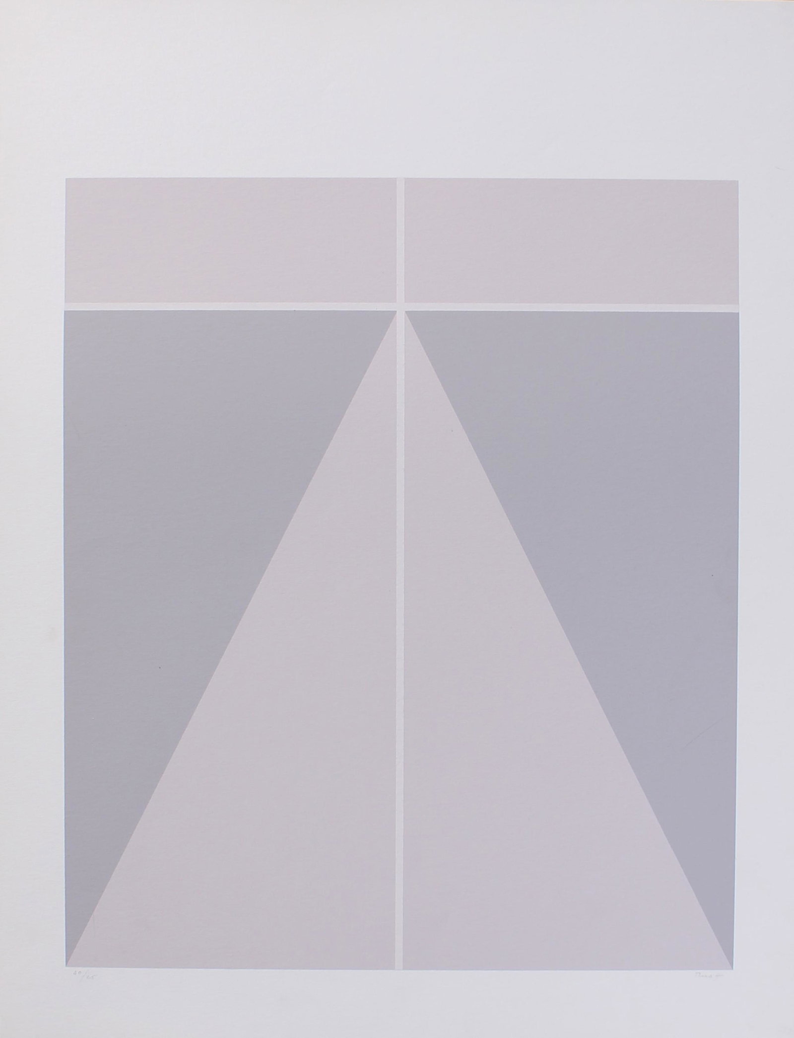 Fritz Ruoff, Op Art Print: Fritz Ruoff Size: 25.5"H X 19.75"W