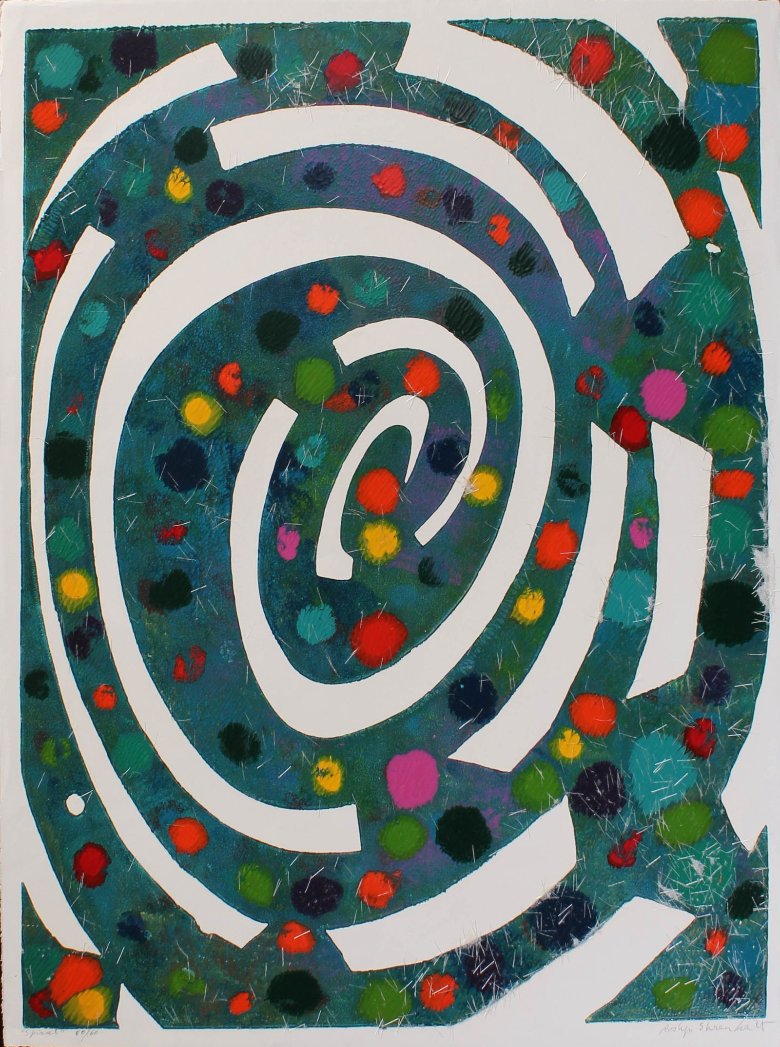 Vintage Modernist Print, Signed (1 of 3)