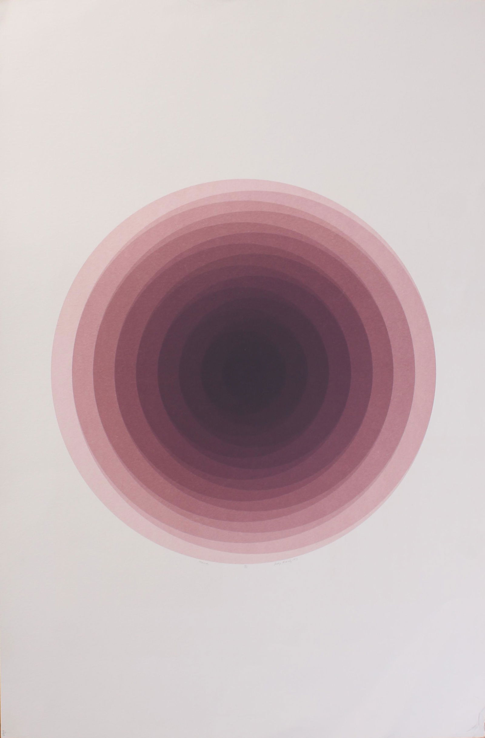 Vintage Op Art Print: Vintage Op Art Print. Size: 35"H X 23"W