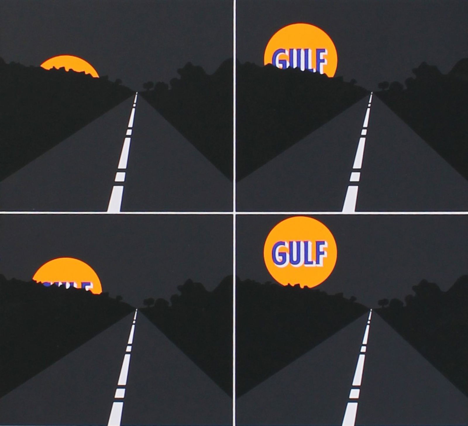 Vintage Pop Art Print, Allan D'Arcangelo, 1969 June Moon (1 of 3)