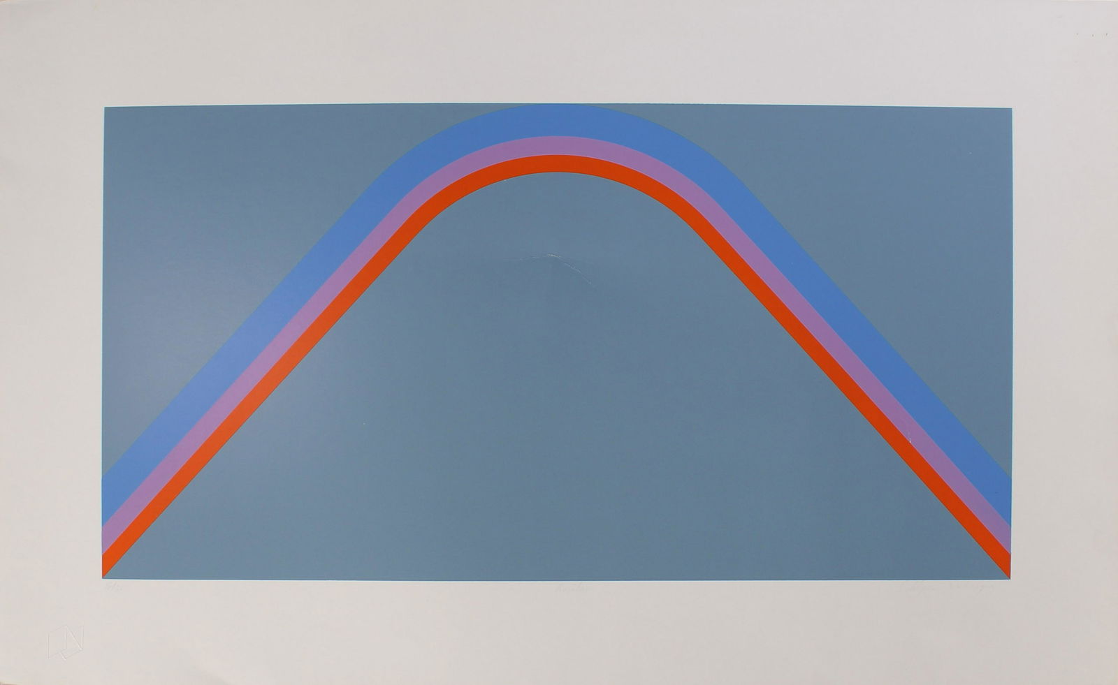 Vintage Op Art Serigraph Print, Signed (1 of 3)