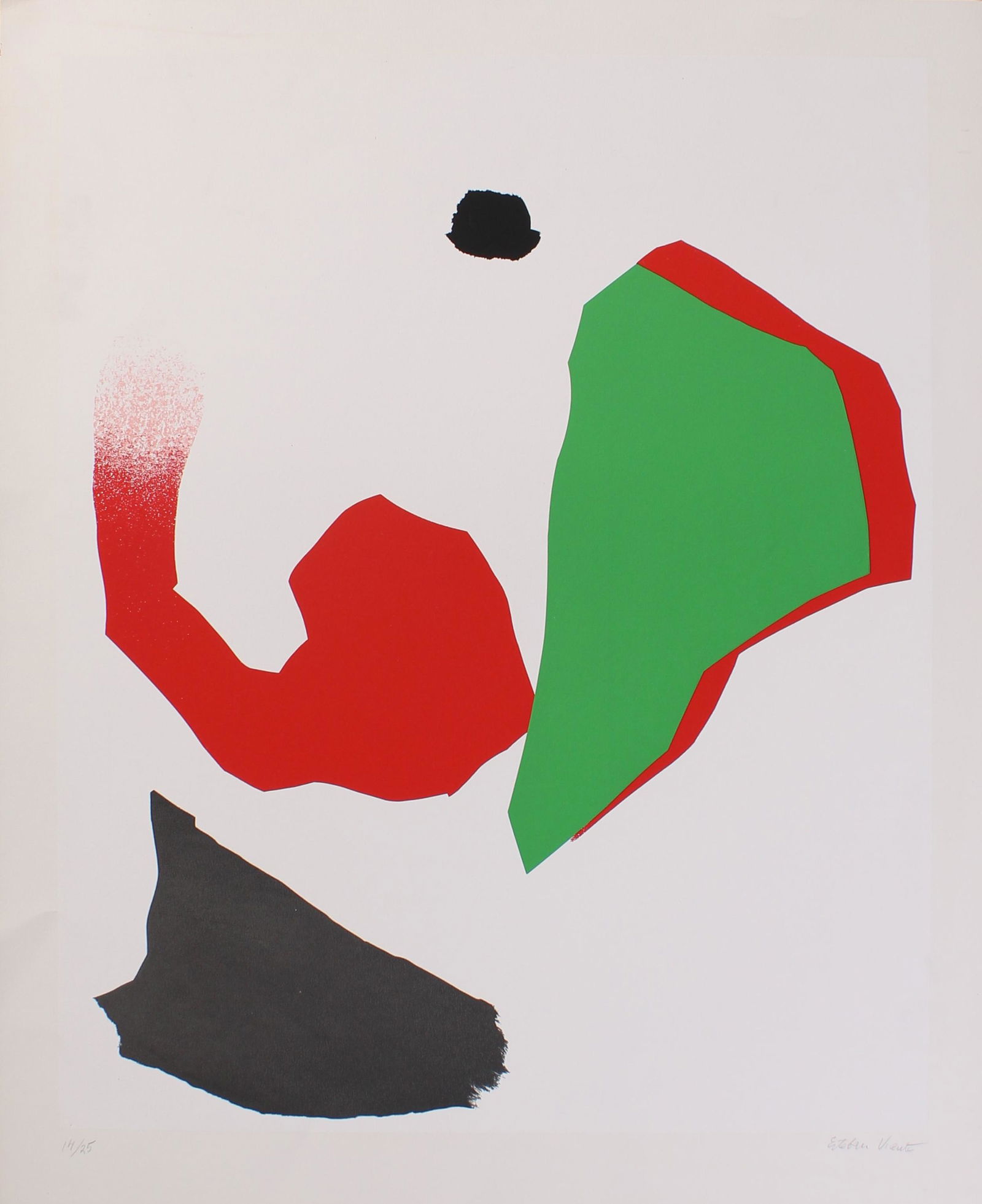 Vintage Esteban Vicente Op Art Print: Esteban Vicente Size: 29.25"H X 24"W