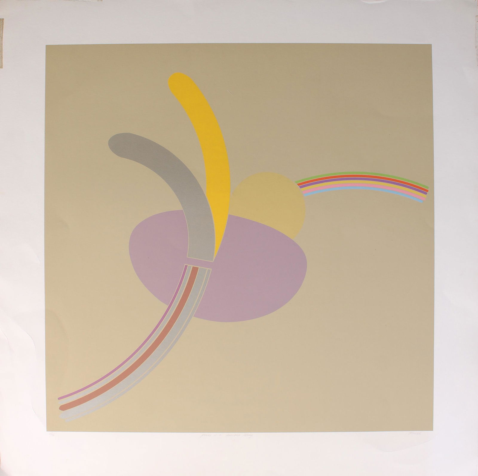 Vintage Modernist Print, Signed, Doug Purcell (1 of 3)