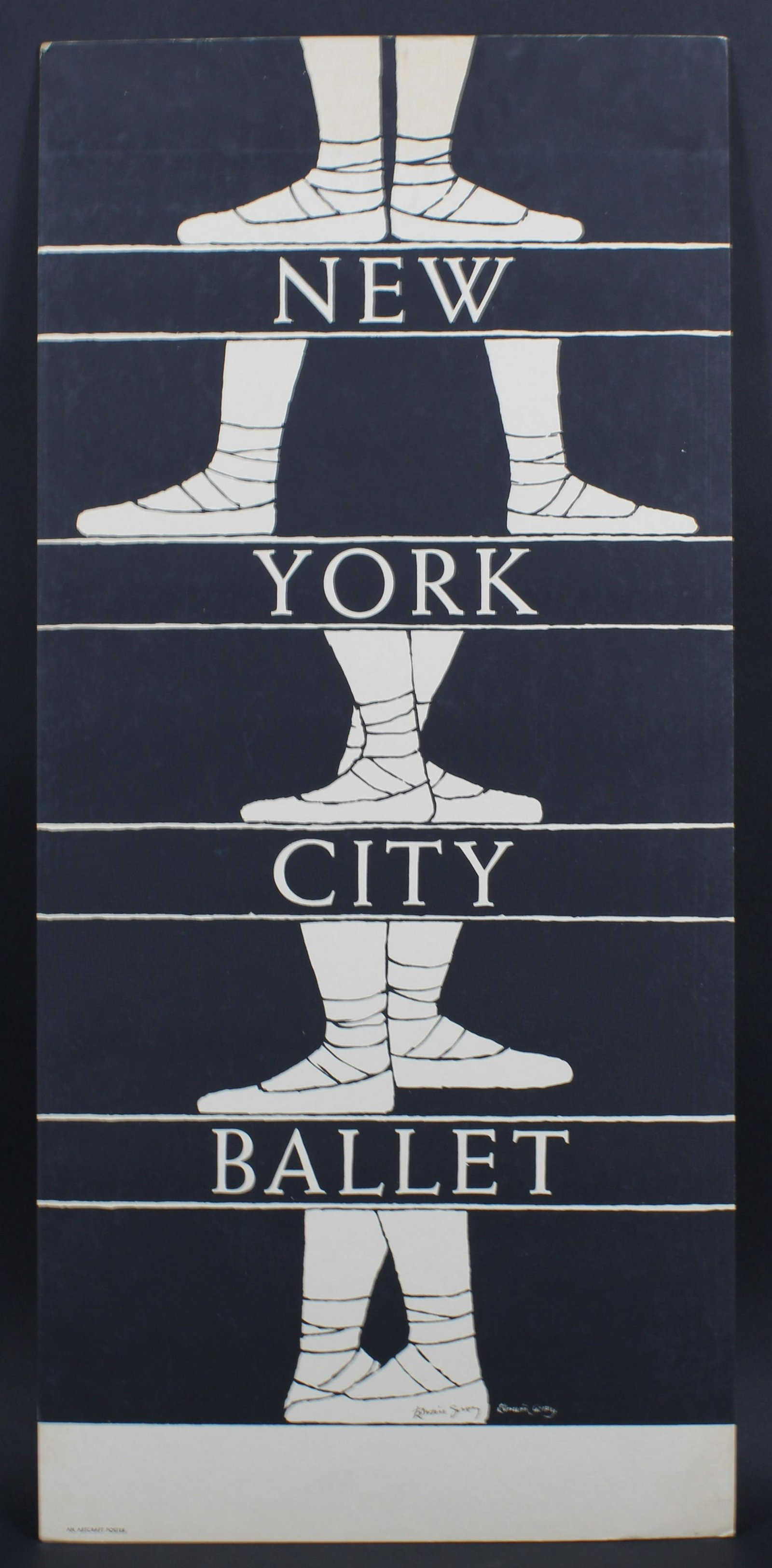 Signed Edward Gorey, NYC Ballet Lobby Card (1 of 5)