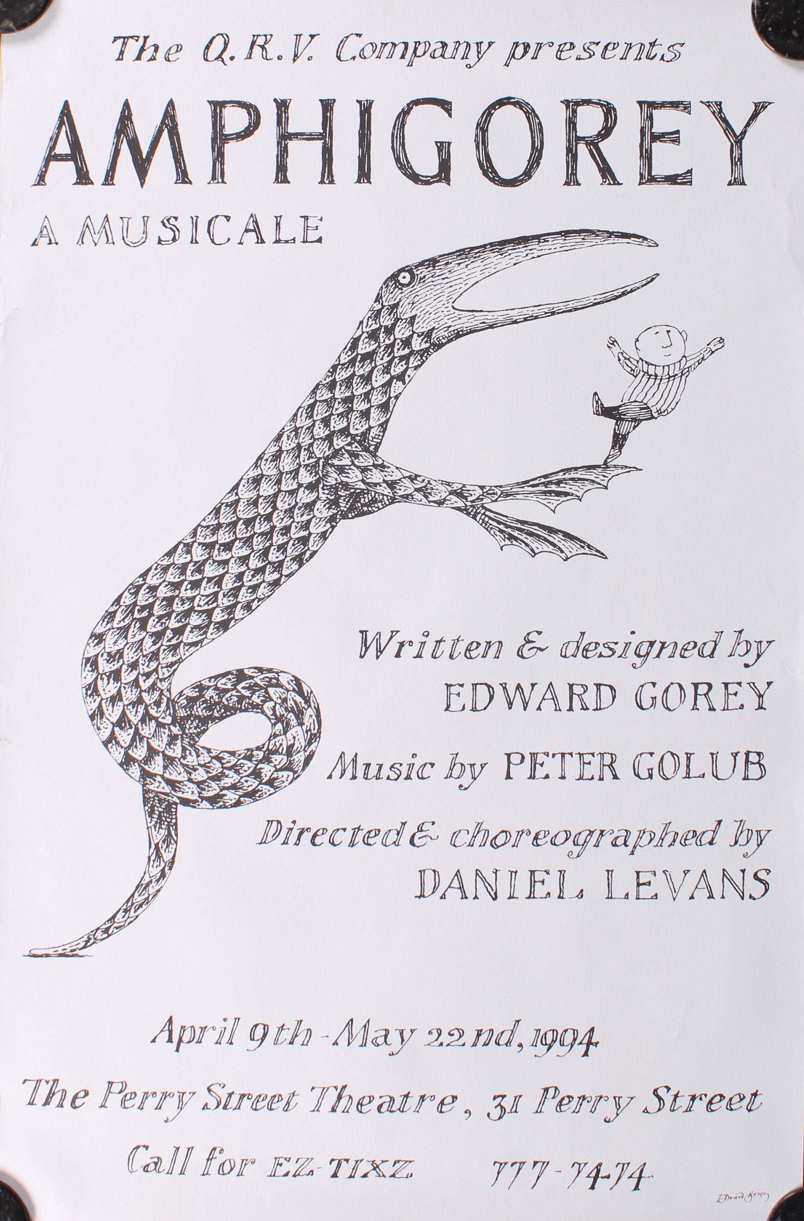 Amphigorey: A Musicale Broadway Production Poster (1 of 4)