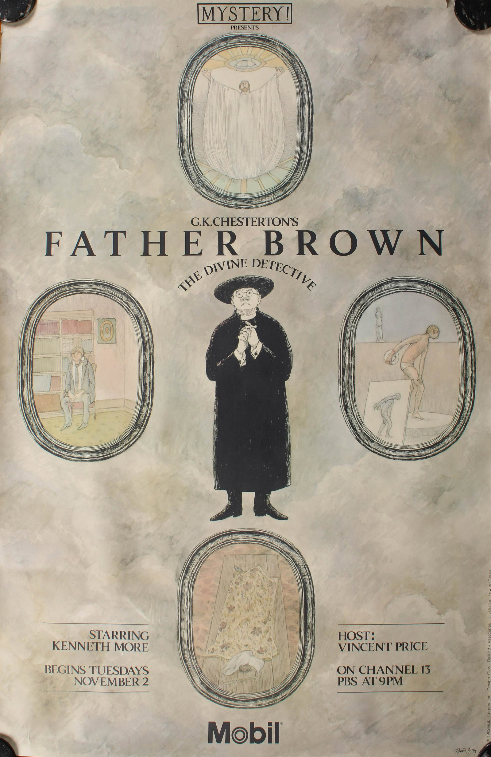 PBS TV Father Brown Signed Poster (1 of 4)
