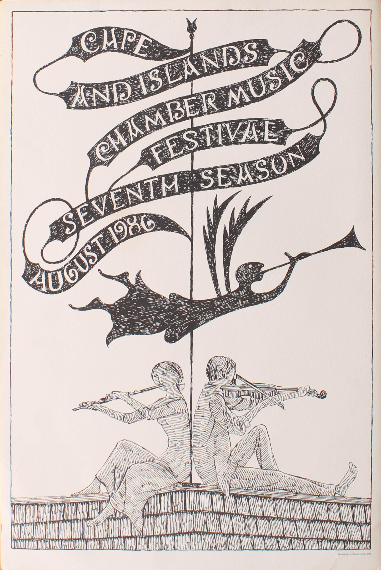 Cape & Islands Chamber Music, 1986, E. Gorey (1 of 3)