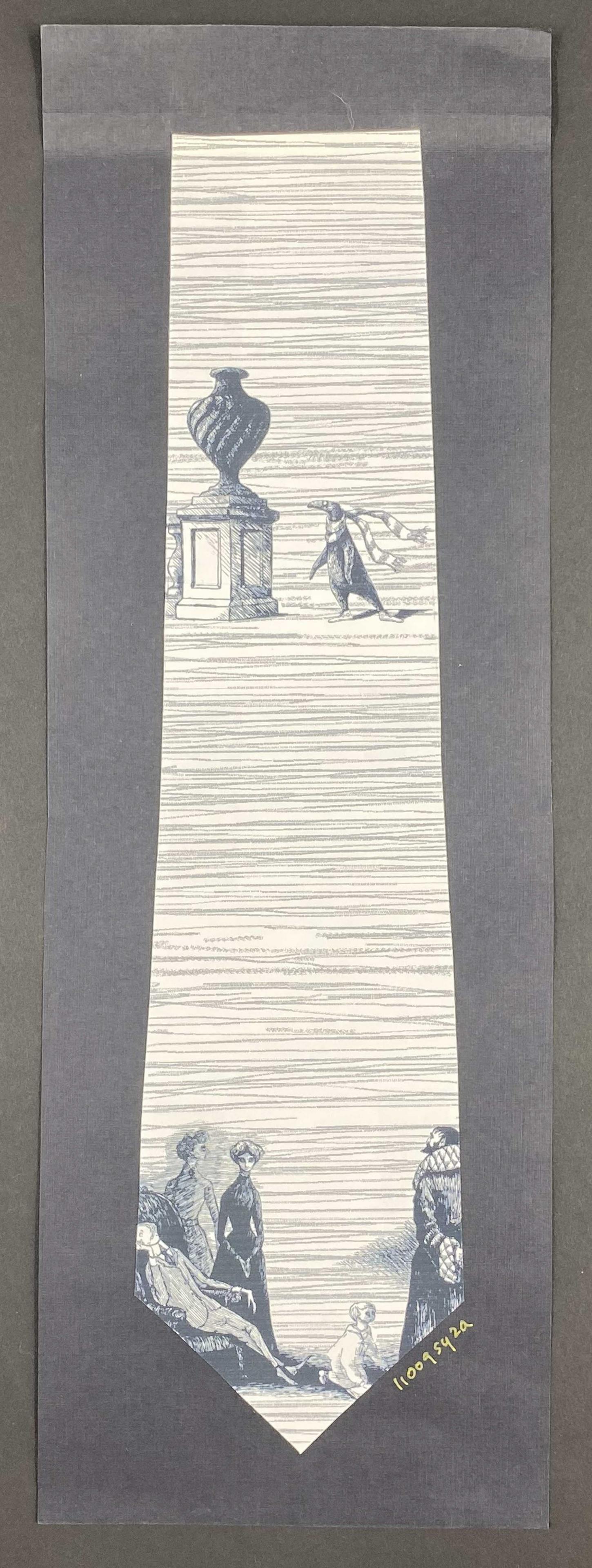 Artwork Proof, The Doubtful Guest Necktie, Gorey (1 of 4)