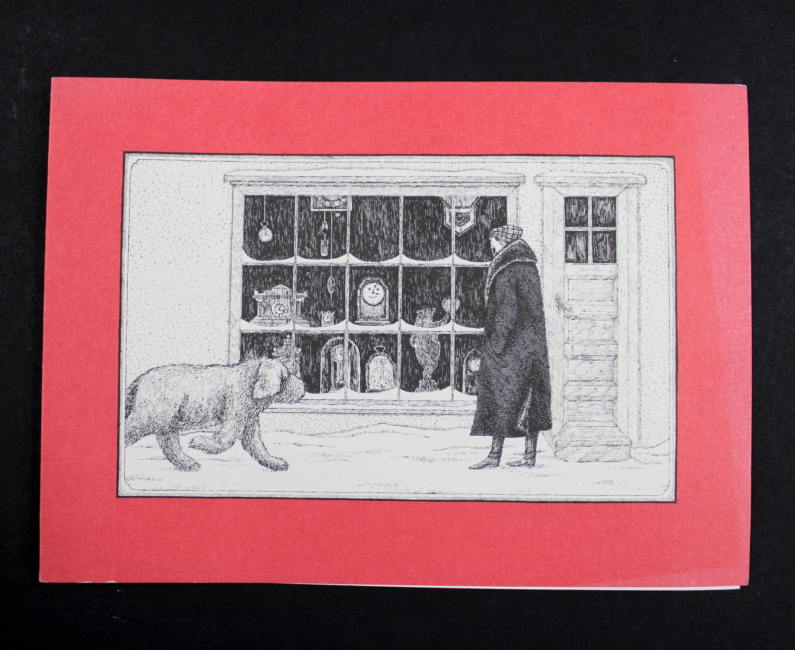 95 Edward Gorey Note Cards, The Very Fine Clock: 95 Edward Gorey Note Cards, Illustration from The Very Fine Clock by Muriel Spark, 1968. Size: cards 5"H x 7"W stack 5"H x 8"W x 3"D