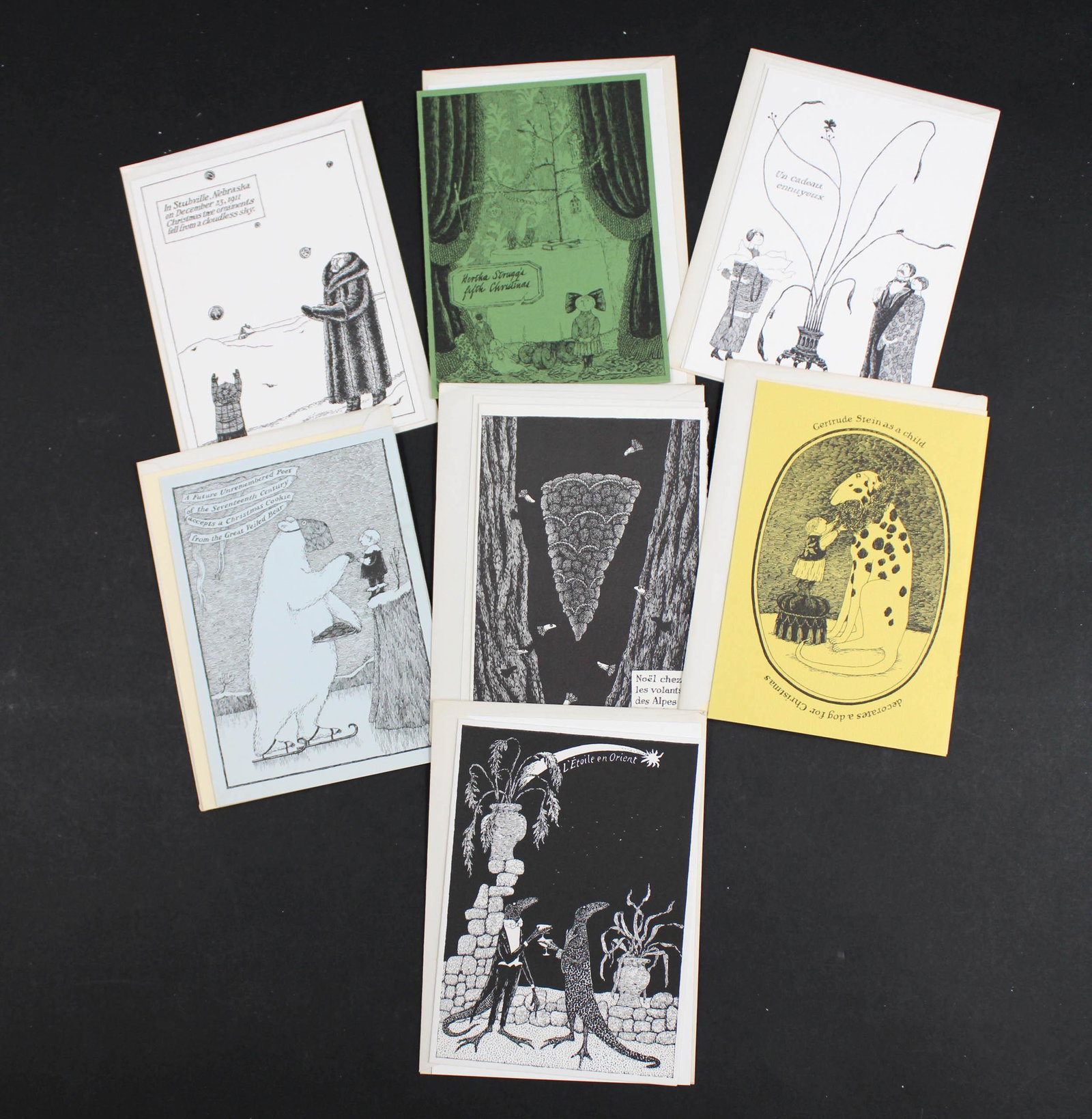 9 Albondocani Press, Edward Gorey, Holiday Cards (1 of 13)
