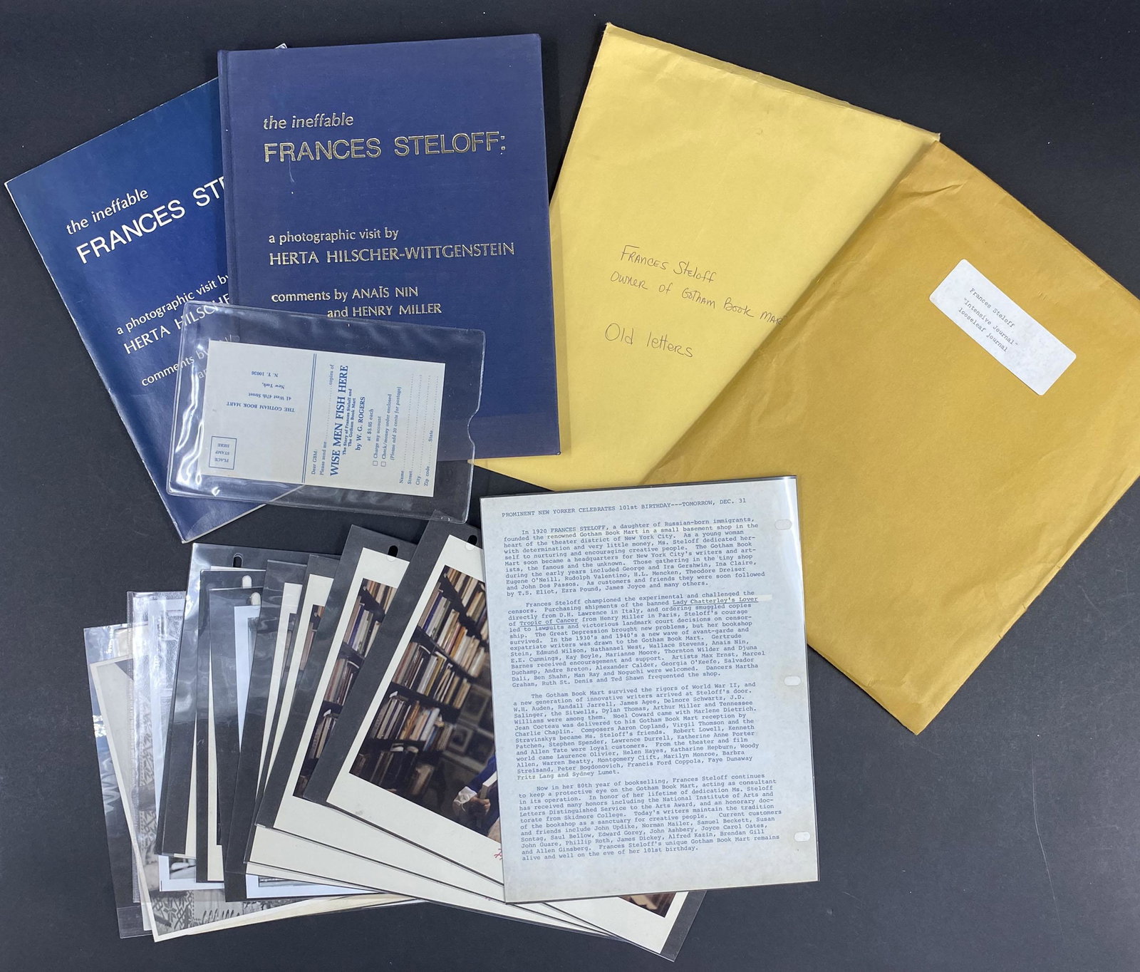 Frances Steloff, Gotham Book Mart Archive (1 of 11)