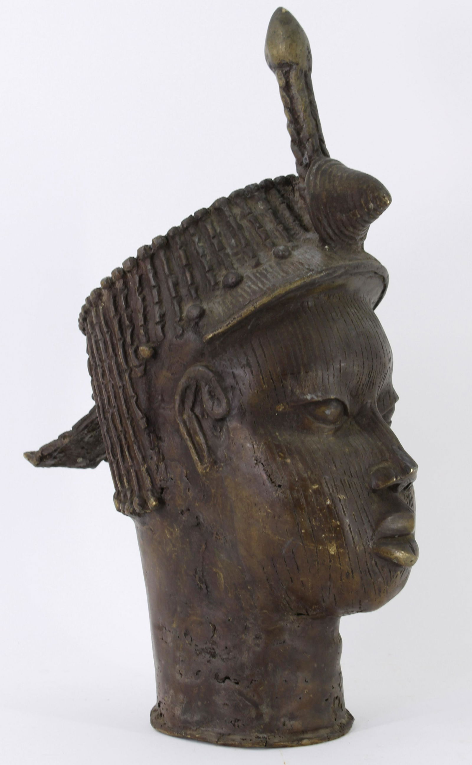 Benin Ife Bronze Portrait Bust of The Queen Mother (1 of 7)