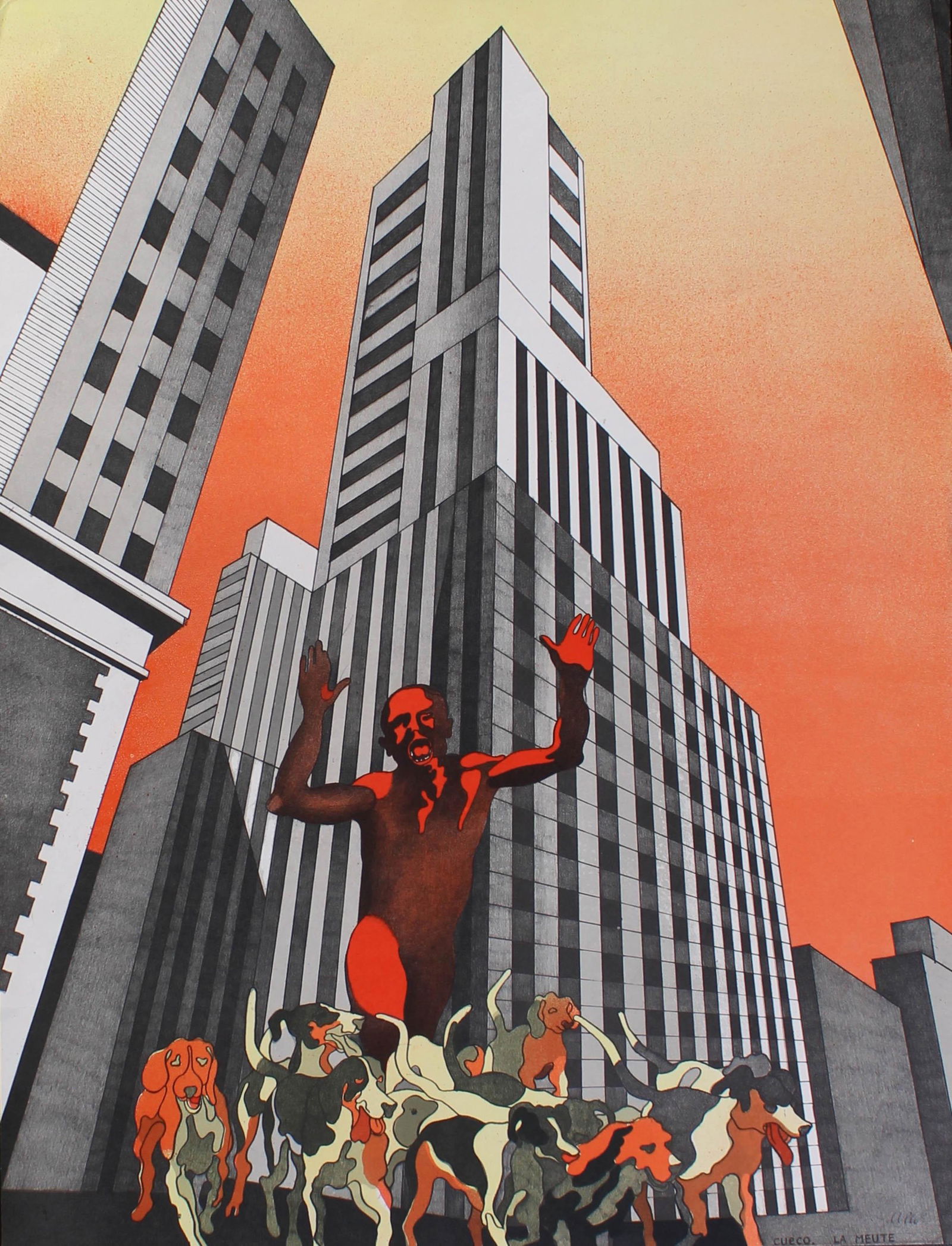 Henri Cueco, La Meute, Poster (1 of 3)