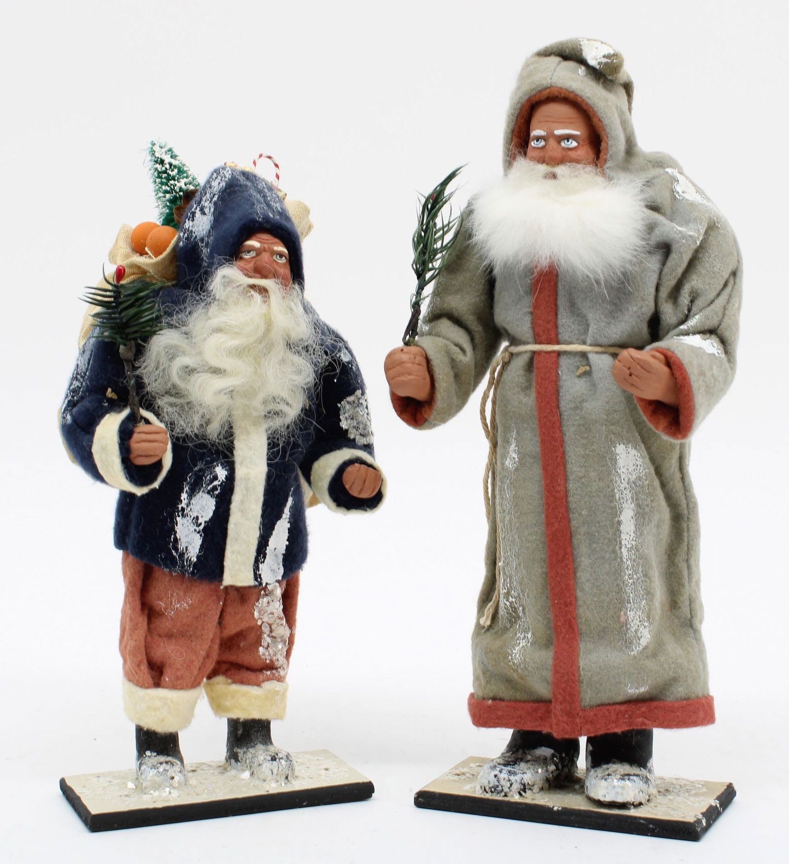 Two Signed Handmade Santas (1 of 6)