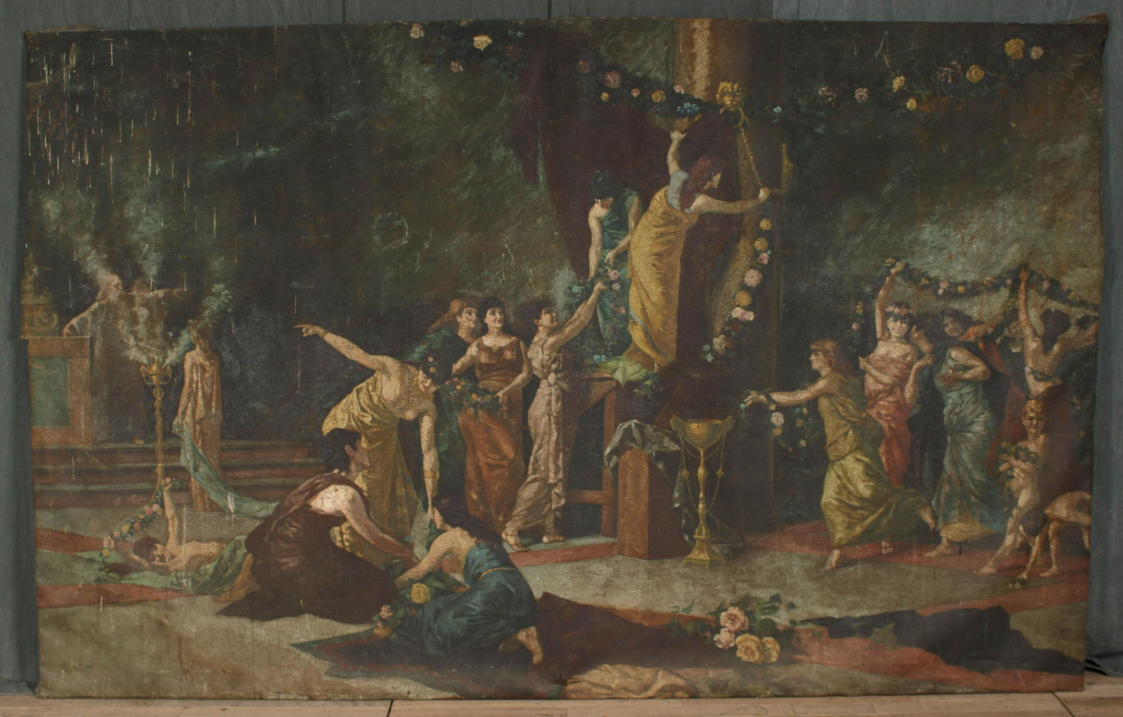 Mural Sized Mannerist Style Painting on Canvas (1 of 11)