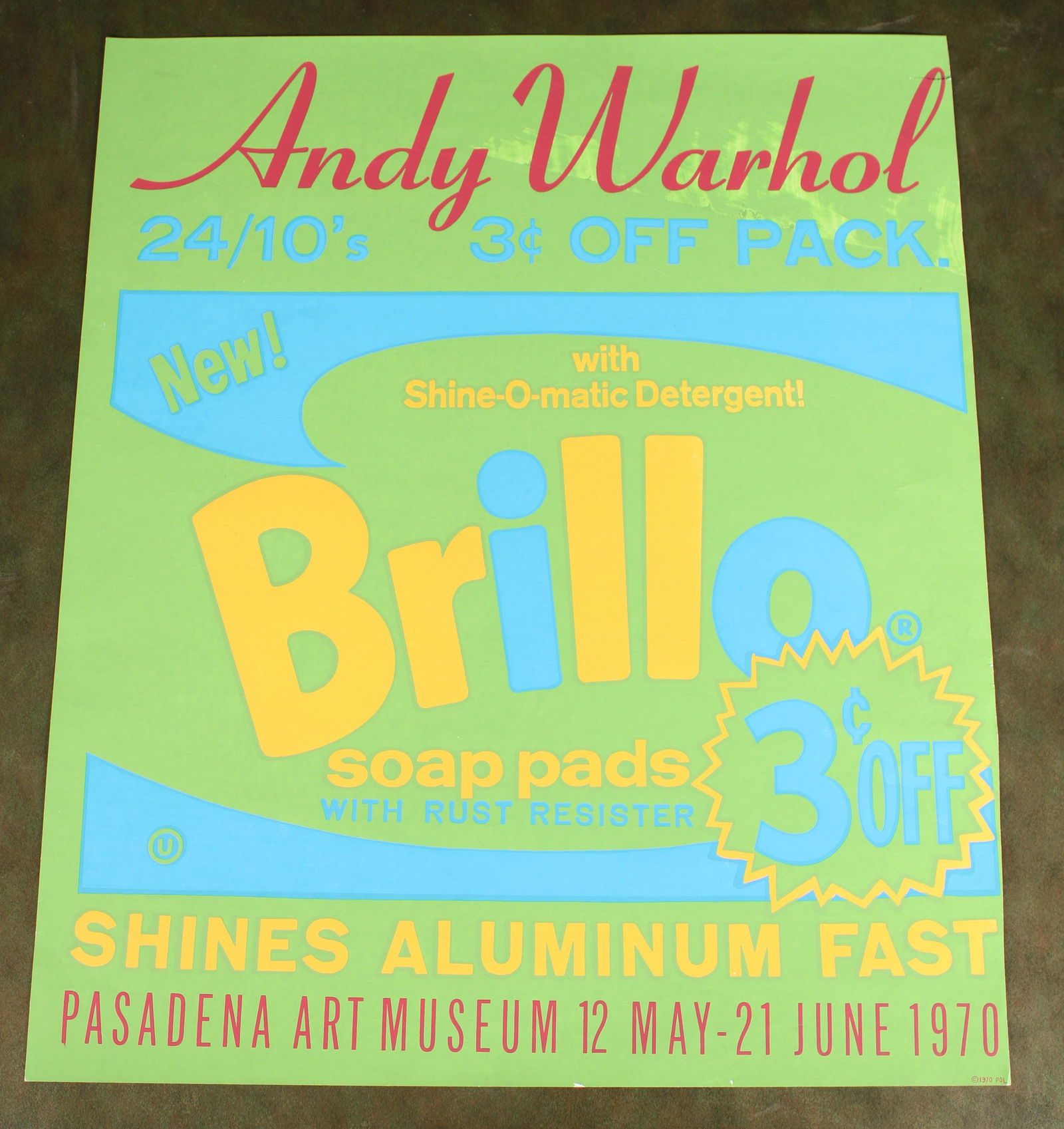 Brillo, Andy Warhol, 1970 Pasadena Exhibit Poster (1 of 11)