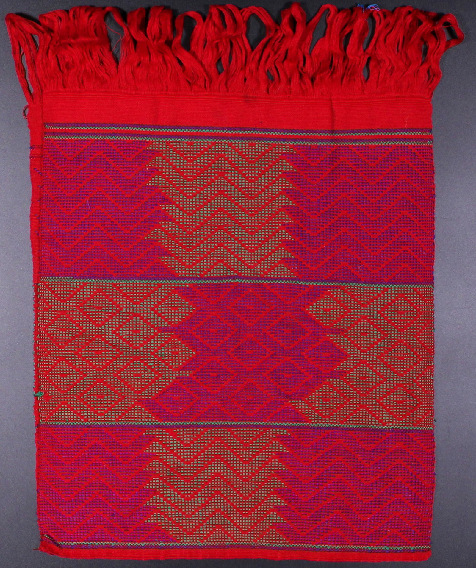 Guatemala, San Martin Sacatepequez, Textile: Guatemala, San Martin Sacatepequez, Textile. Size: approximately 46"L x 16.5"W