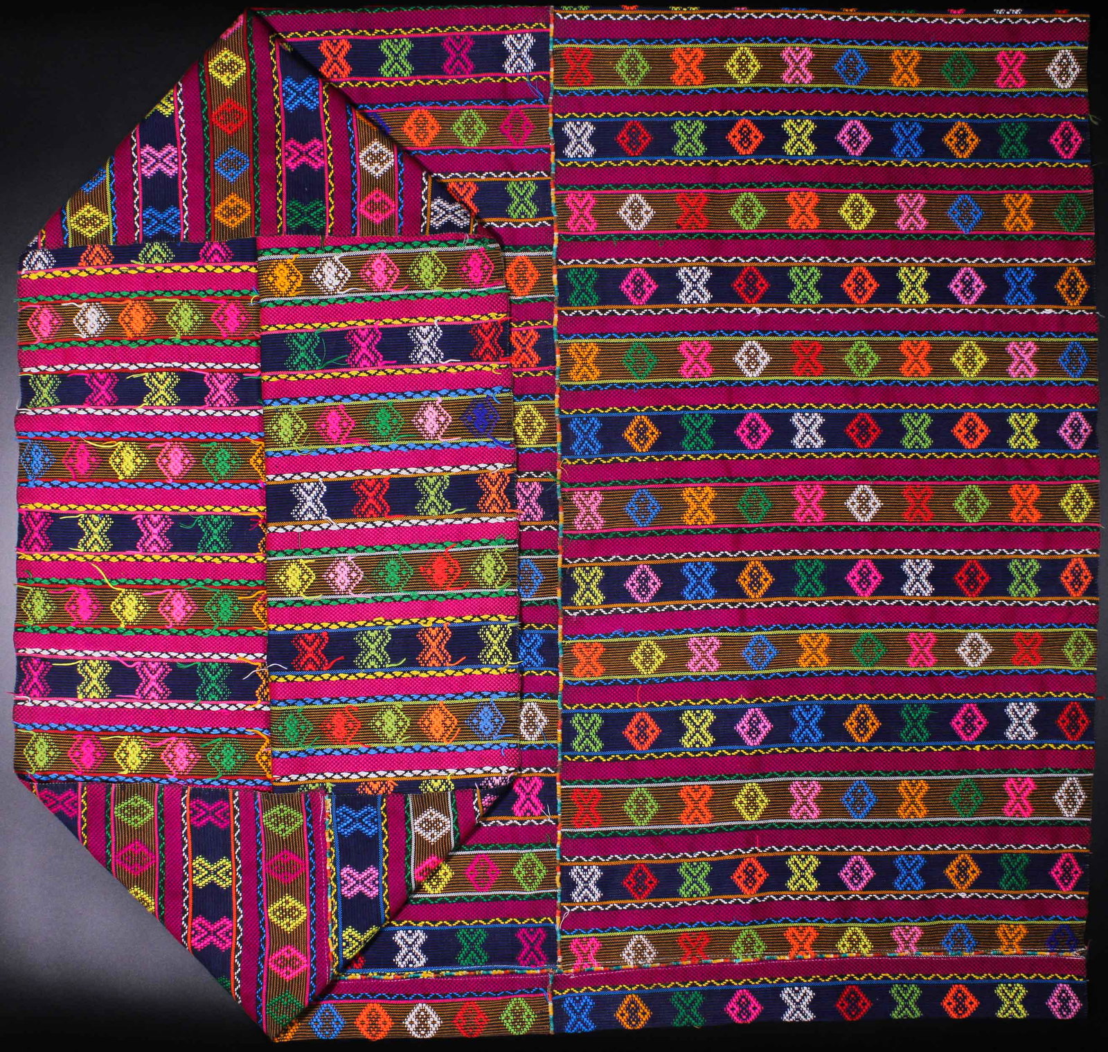 Guatemala, Textile, Zunil Corte Tube: Guatemala, Textile, Zunil Corte Tube. Size: approximately 44.5"L x 42.5"W