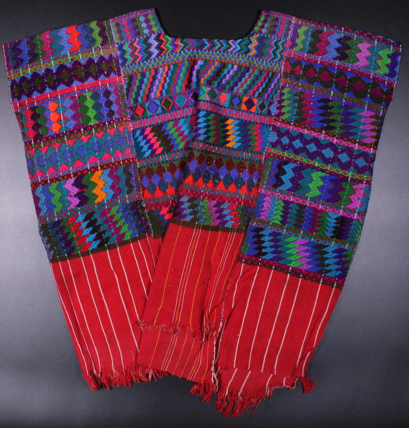 Guatemala, Santa Catarina, Huipil: Guatemala, Santa Catarina, Huipil. Size: approximately 30.5"L x 29"W