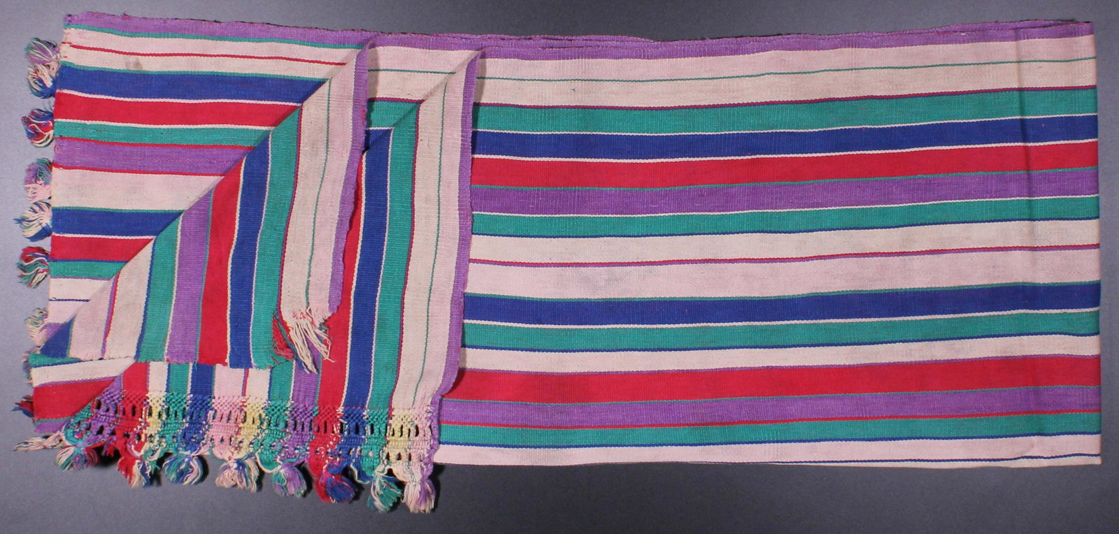 Guatemala,San Juan Laguna, Specimen Scarf: Guatemala,San Juan Laguna, Specimen Scarf. Size: approximately 66"L x 27"W