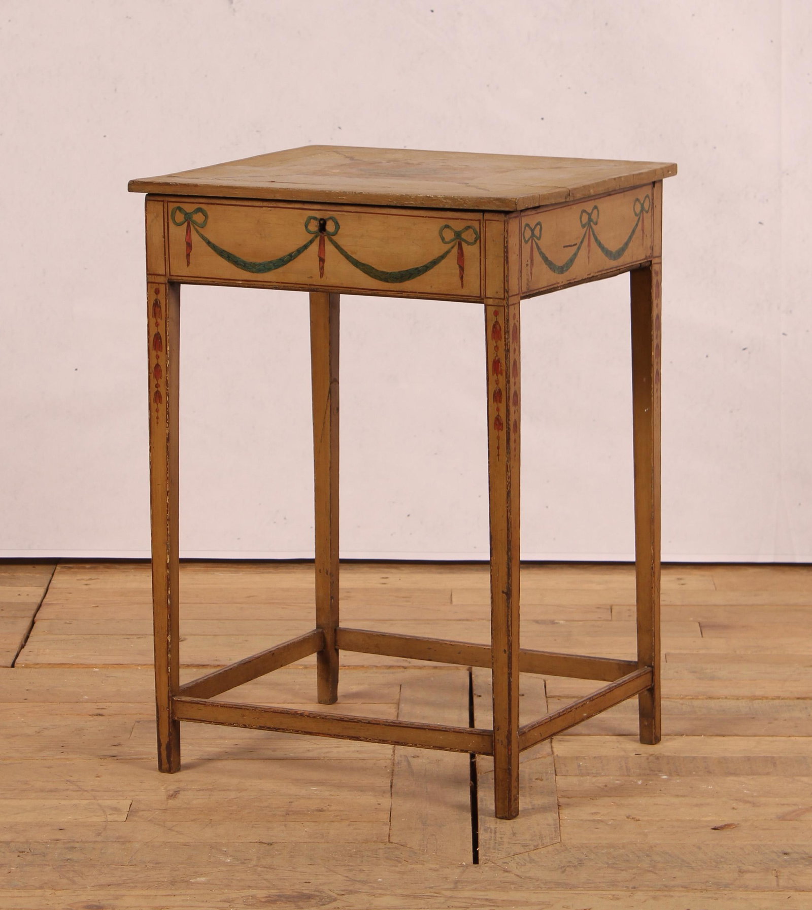19th C English paint Decorated Side Table (1 of 13)