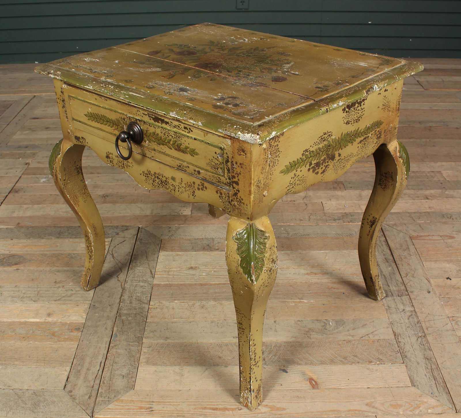 Continental Carved and Paint Decorated Side Table (1 of 12)