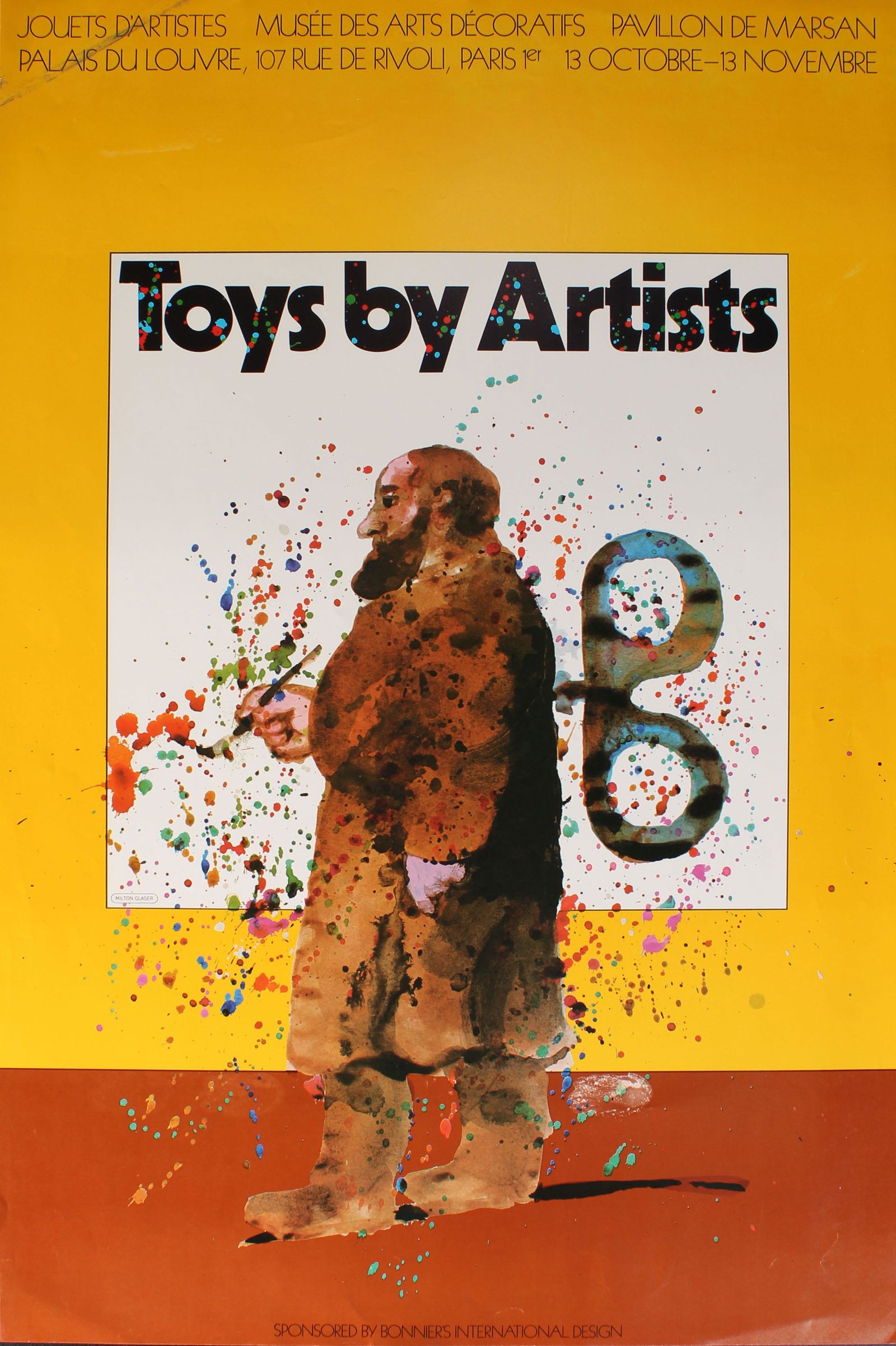 Toys by Artists Poster, Milton Glaser Artwork: Toys by Artists Poster, Milton Glaser Artwork, French. Size: 36"H X 24"W