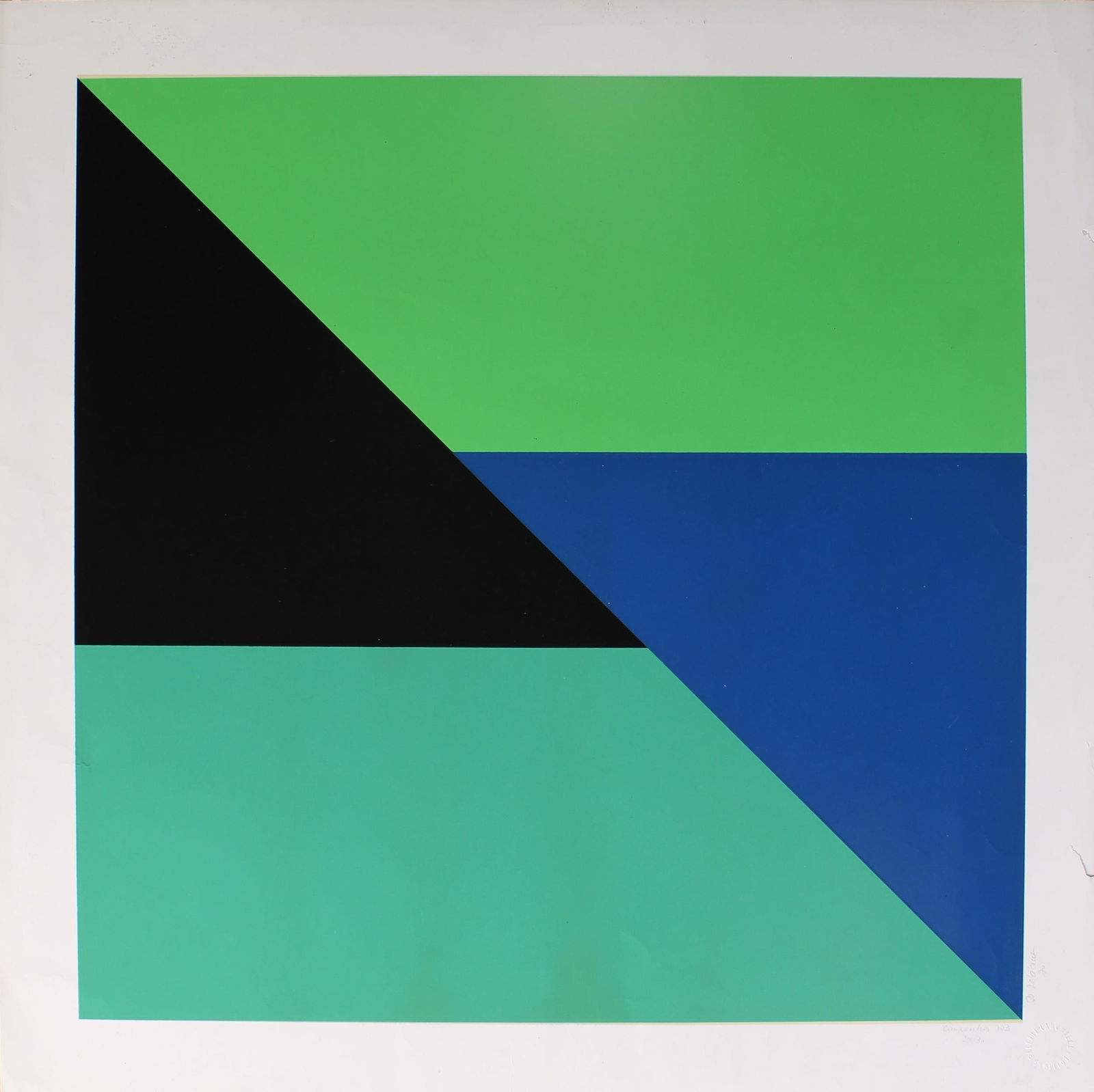 Vintage Jo Delahaut Op Art Serigraph Print (1 of 3)