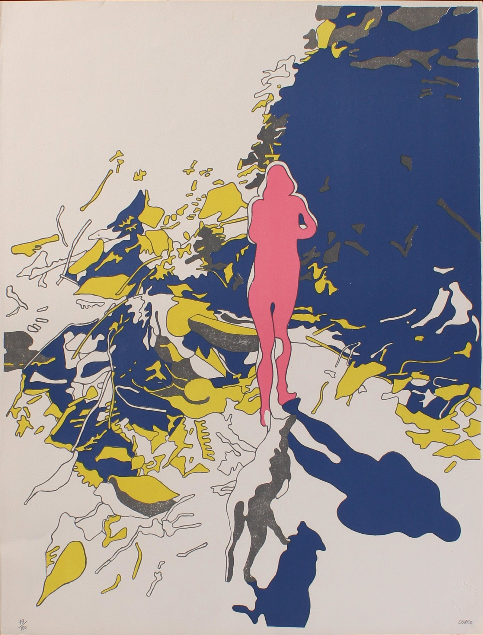 Henri Cueco, Galerie Lahumiere Print: Henri Cueco, Galerie Lahumiere Print. Signed and numbered Size:: 26"H X 20"W Sheet.