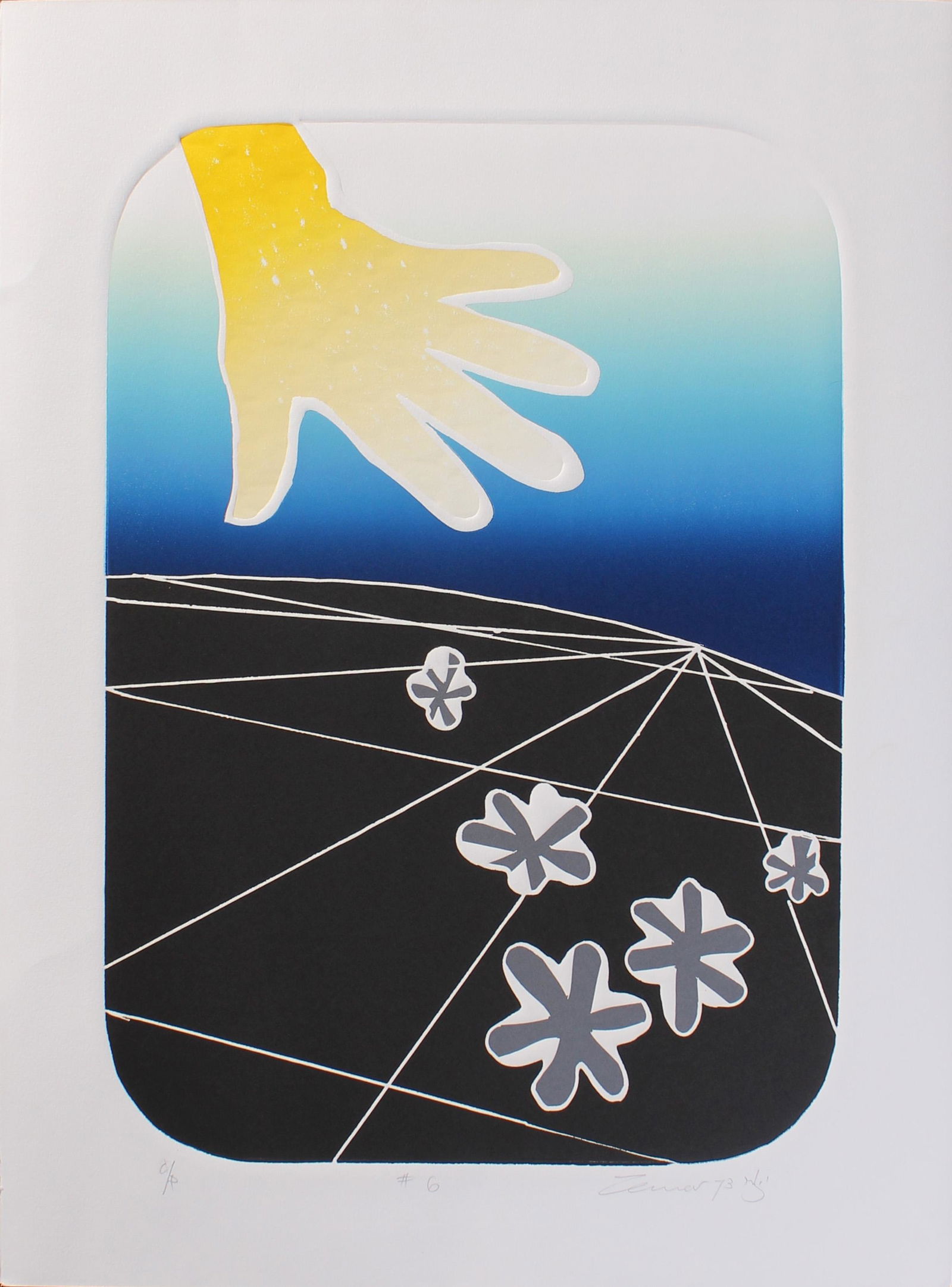 Vintage 1973 Yigal Zemer Intaglio Print (1 of 3)